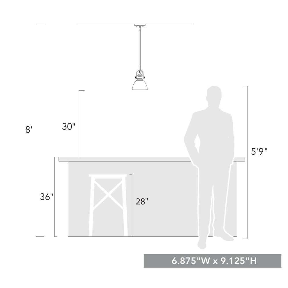 Golden Lighting 3118-M1L RBZ-SD Pendant-Lights - View #4