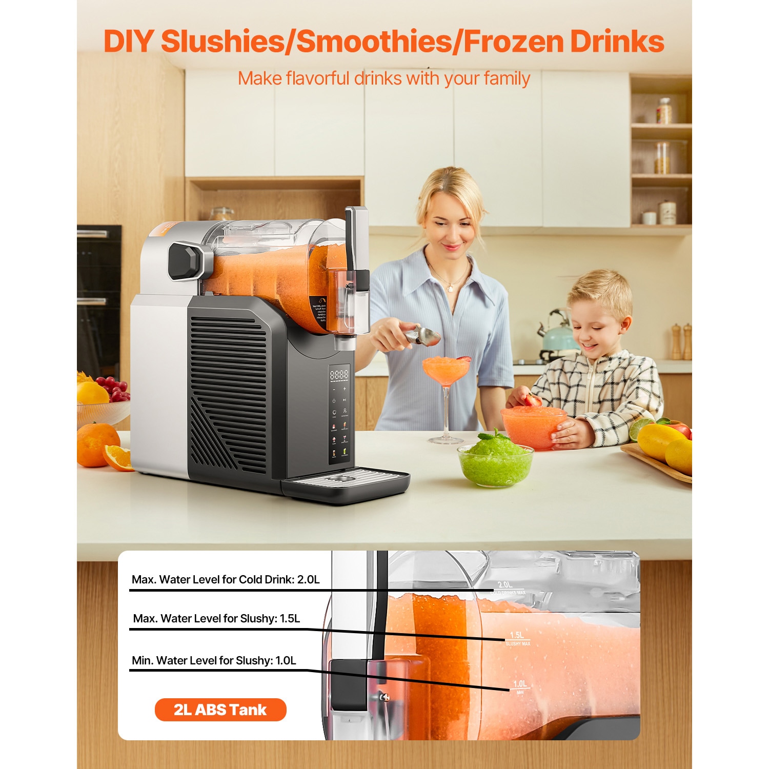 VEVOR DLQZLQ70L110V1QMHV1 Frozen-Drink-Makers - View #3