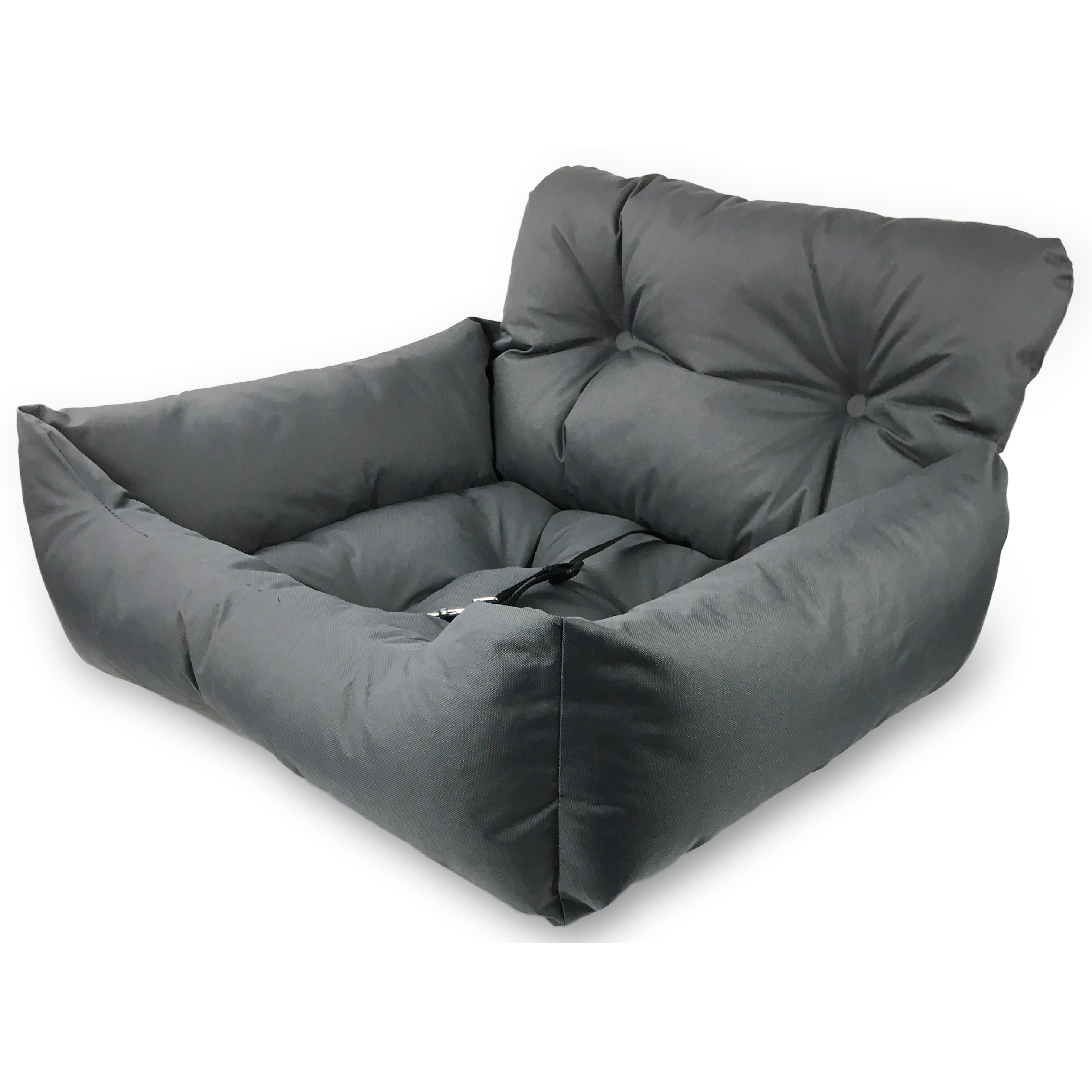 Precious Tails E1915WTB-GRY Polyester Car seat bed , Gray