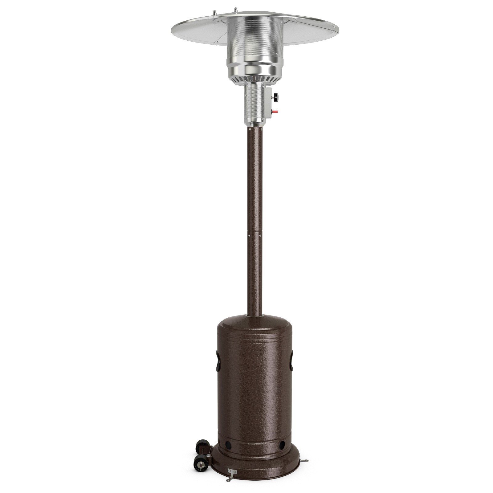 Slickblue Stainless Steel Propane 50000 BTU Patio Heater with Tip Over Safety and Wheels for Patio Backyard or Cafe - Available in Different Colors #D-CO-PC95807PO