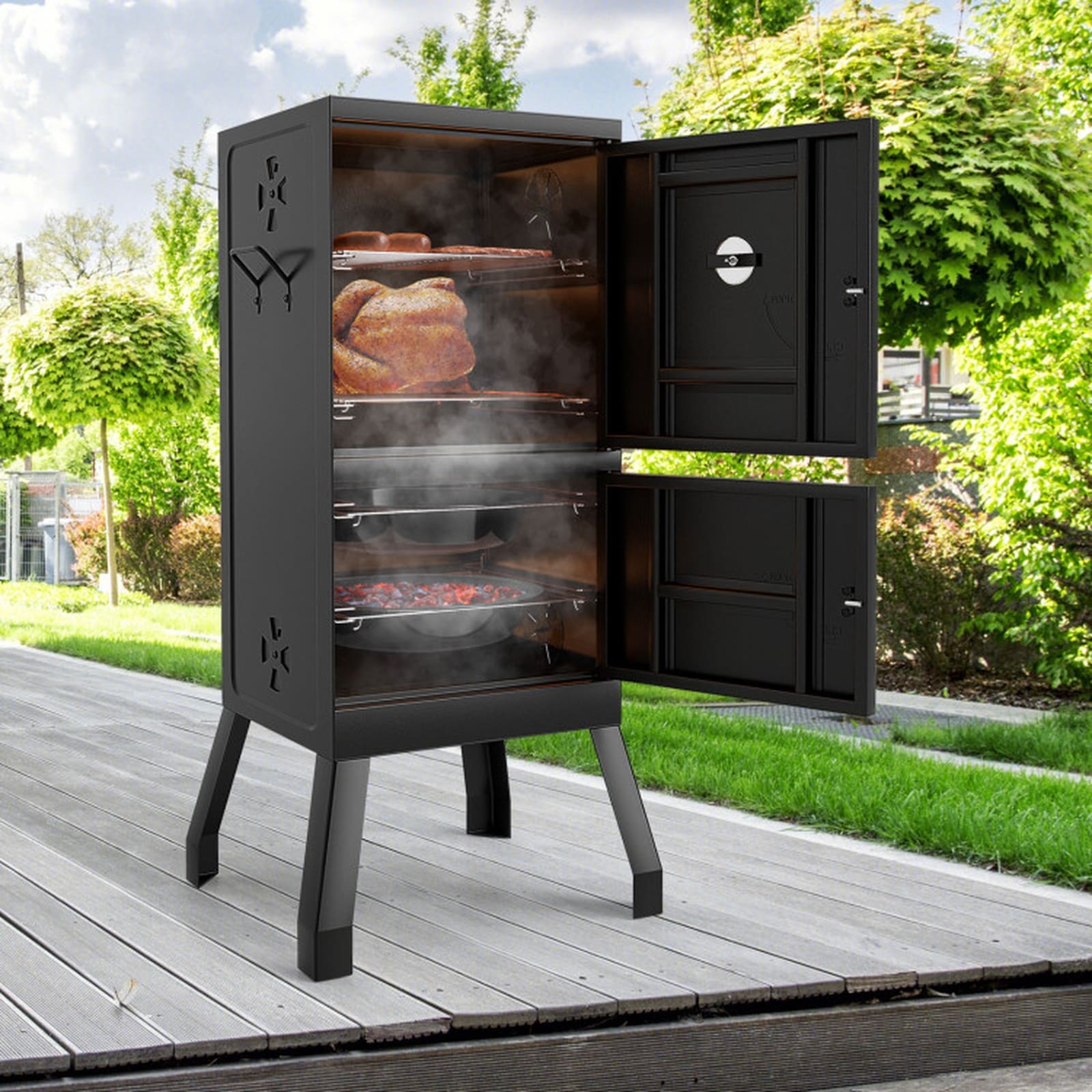 SUGIFT LW108SUGHY136 Charcoal-Smokers - View #2