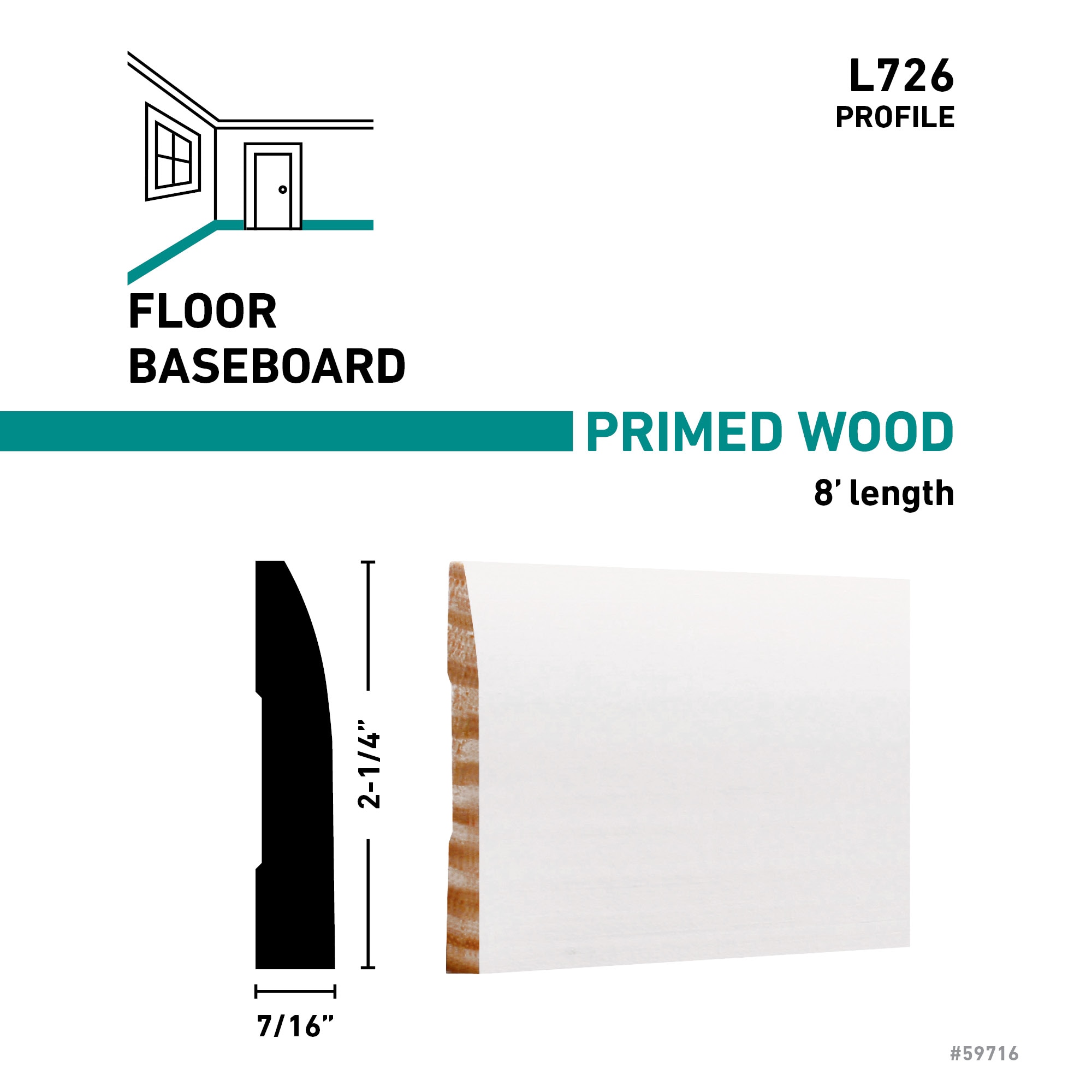 RELIABILT L 726 8FJPMD Baseboard-Moulding - View #3