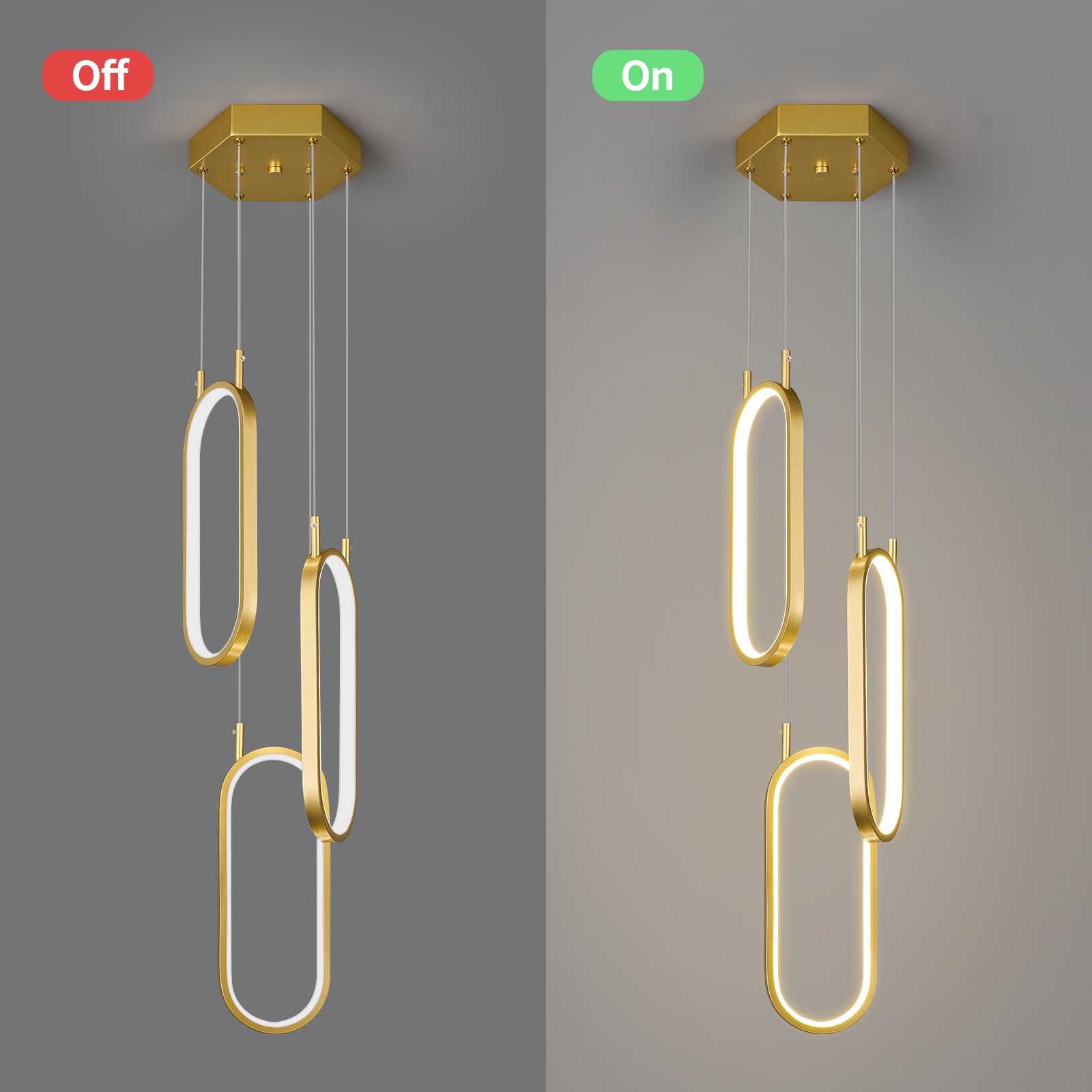 ZHLLMQ JP-235-3C-GOLD Pendant-Lights - View #3