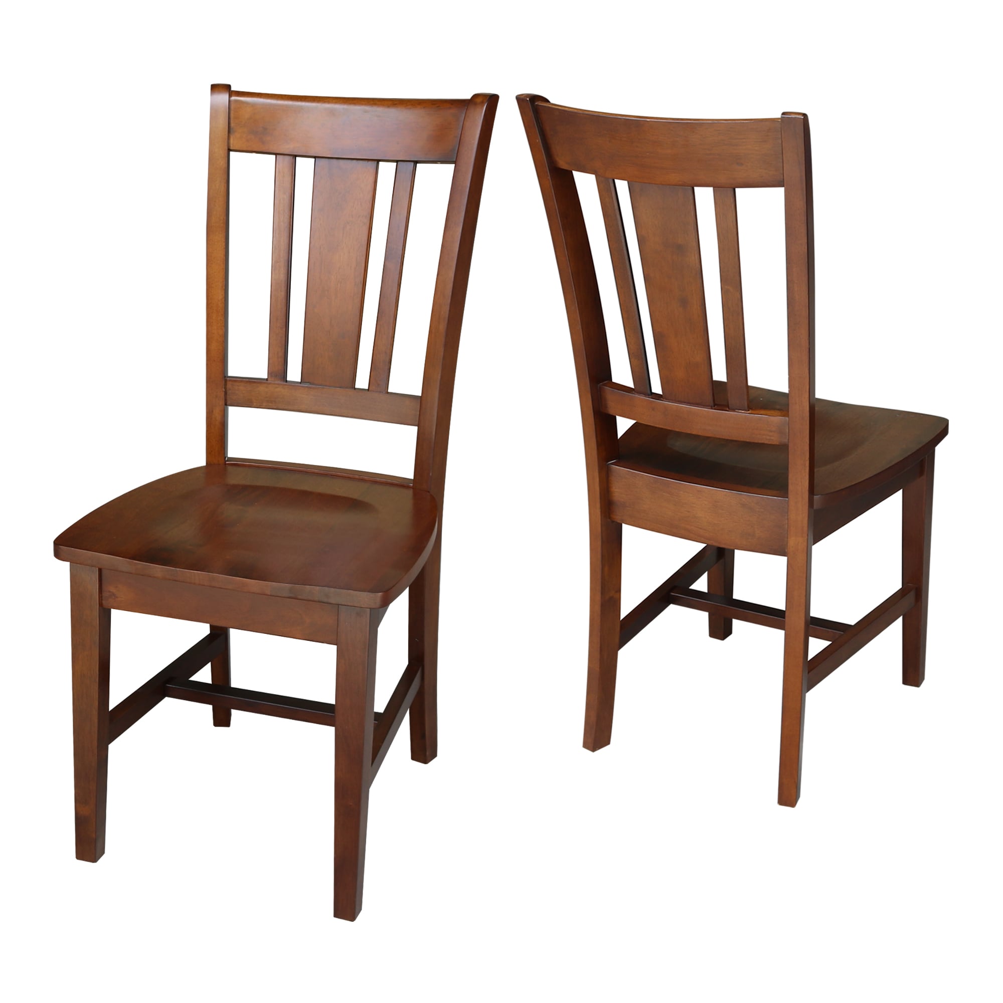 International Concepts C581-10P Set of 2 Traditional Dining Side Chair (Wood Frame)