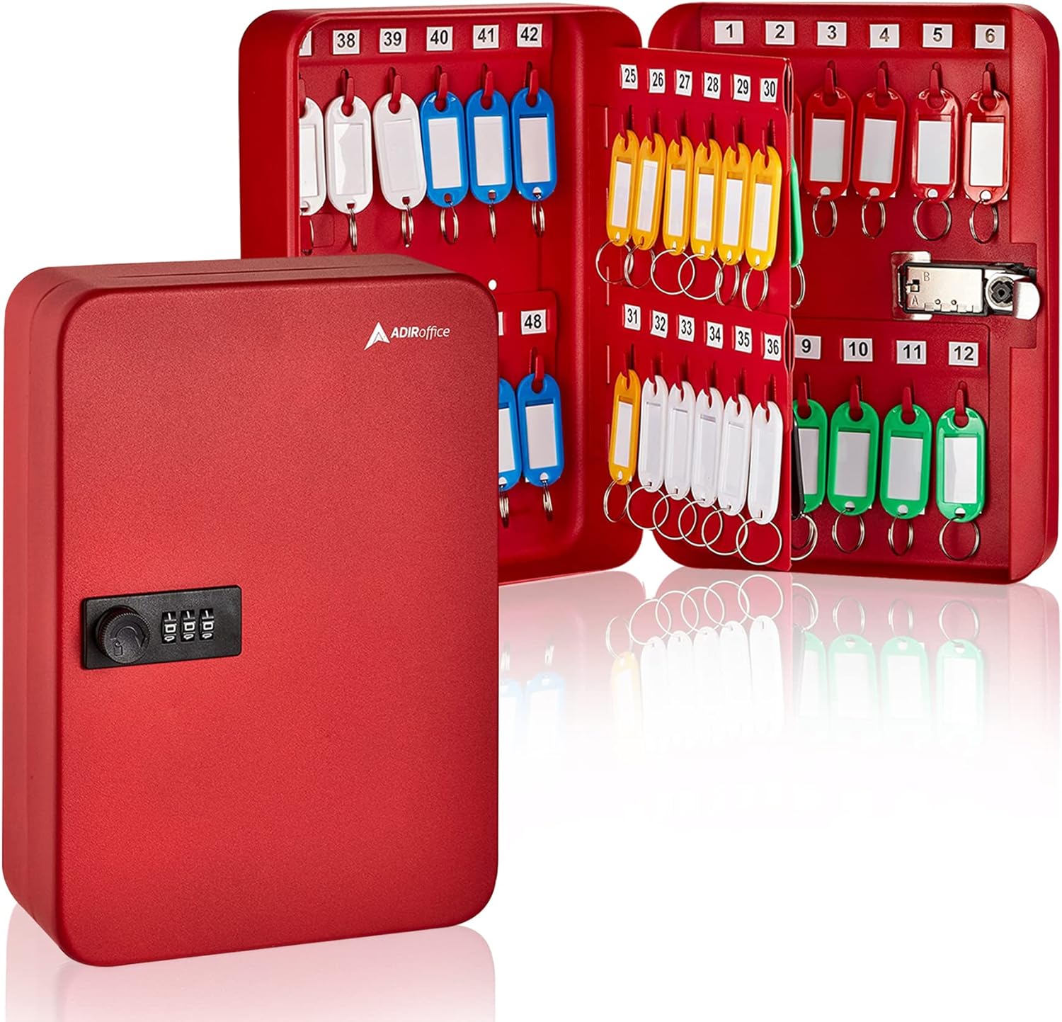 AdirOffice 682-48-RED-689-PKG Key-Safes - View #2