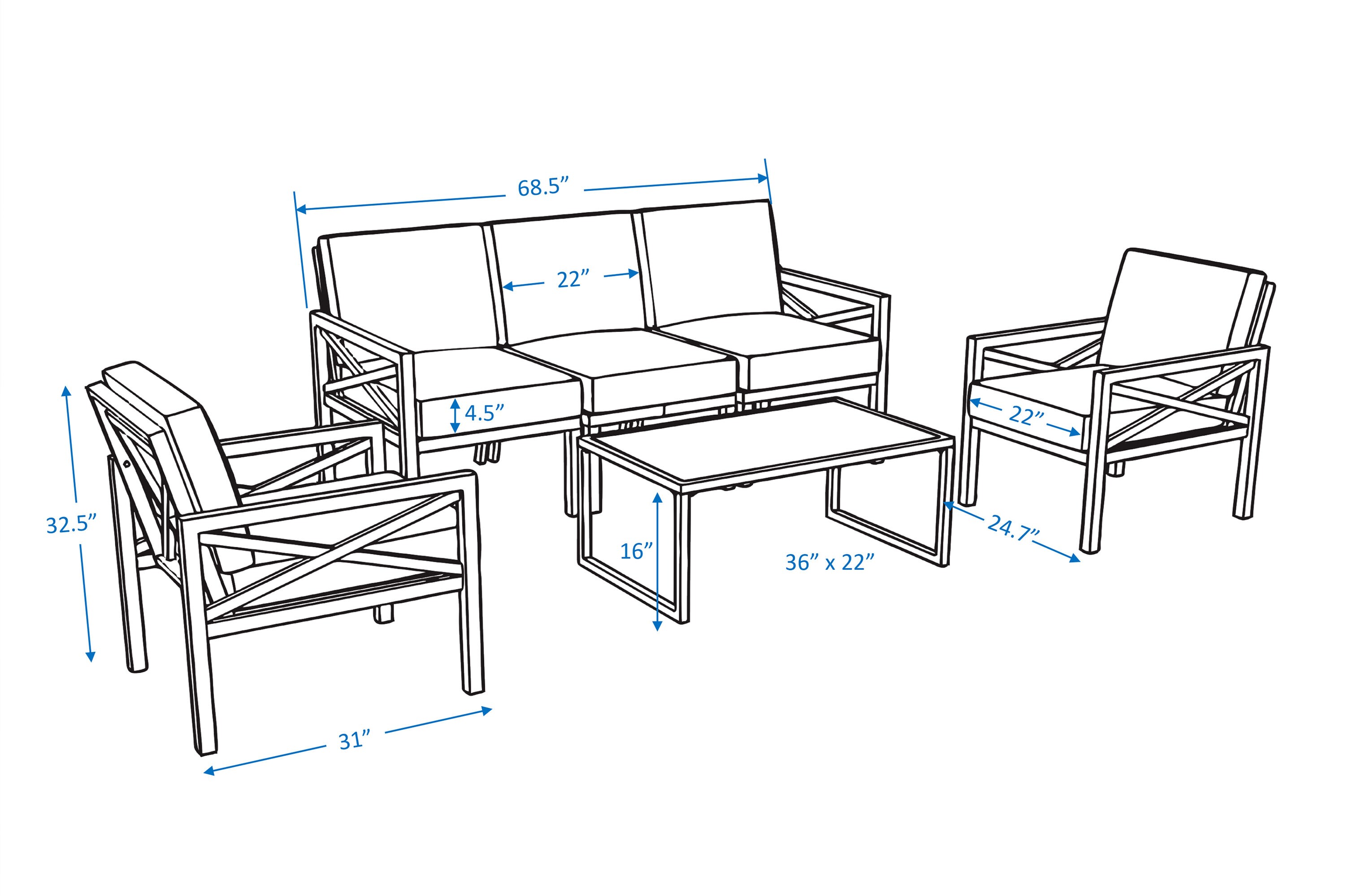 Leisure Made 639288-TAN Patio-Conversation-Sets - View #7