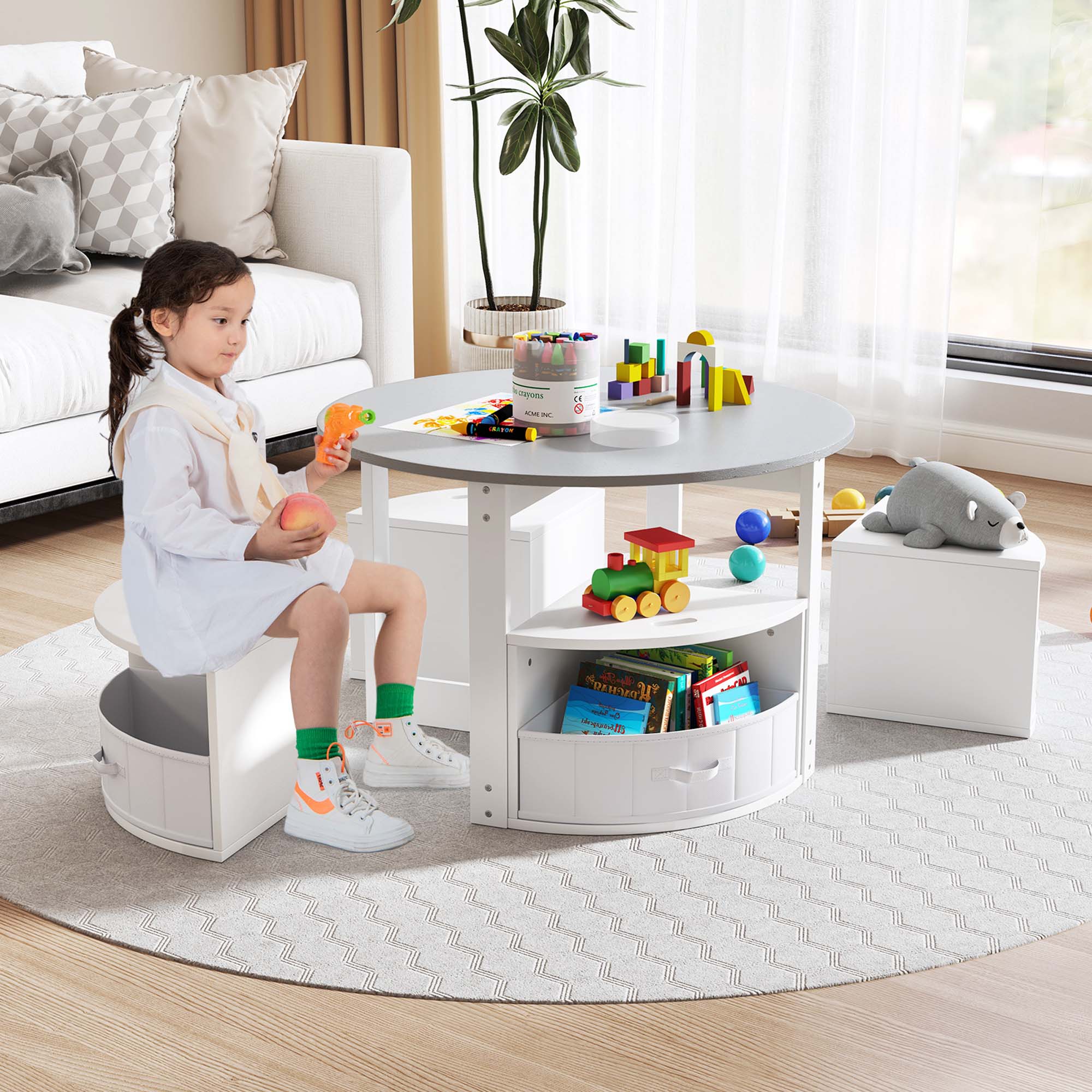 Costway HCST05934 Kids-Play-Tables - View #4