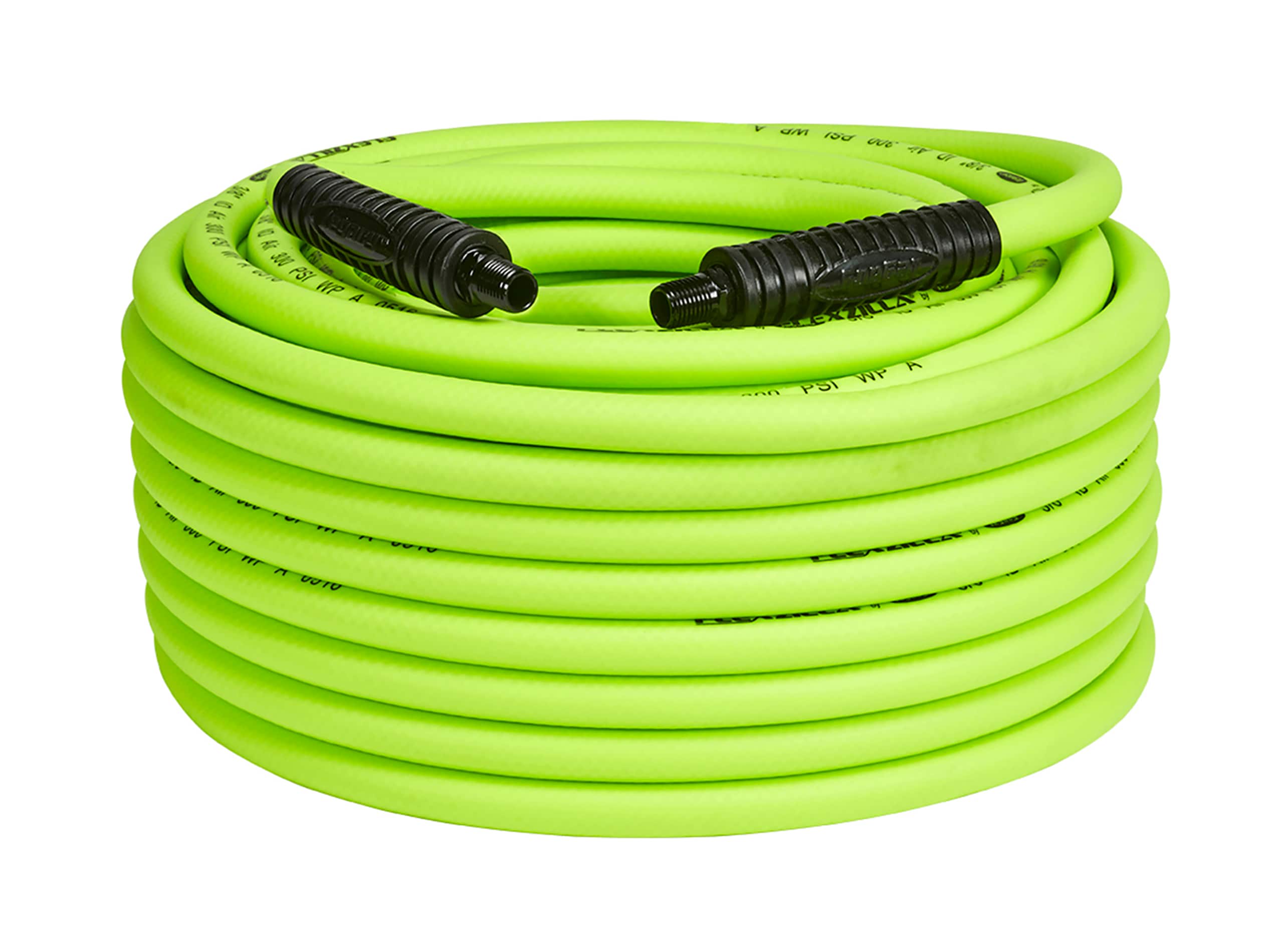 Flexzilla Air Hose, 3/8-in x 100-ft, 1/4-in Mnpt Fittings in the