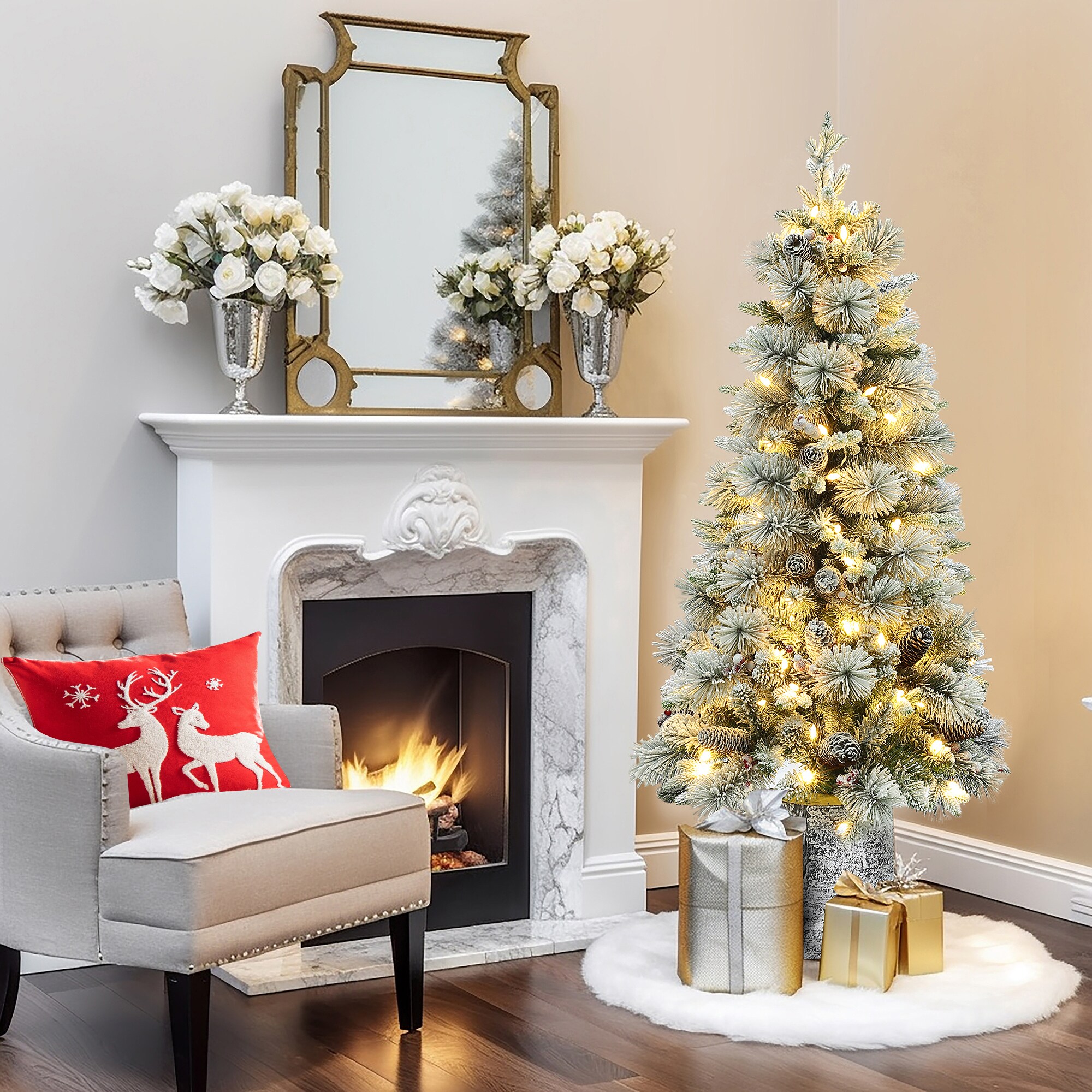 LuxenHome WHAP1804 Artificial-Christmas-Trees - View #7