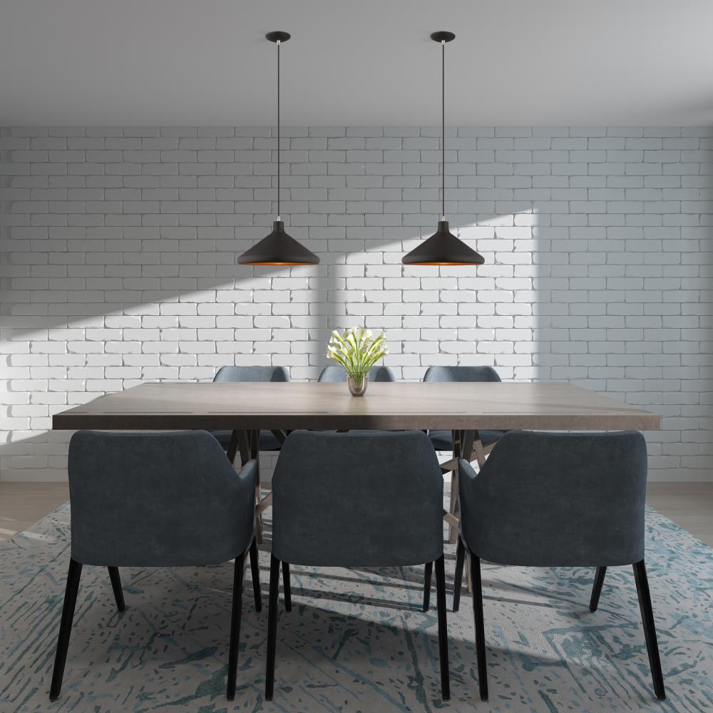 Black and Gold Aluminum Mini Pendant Light
