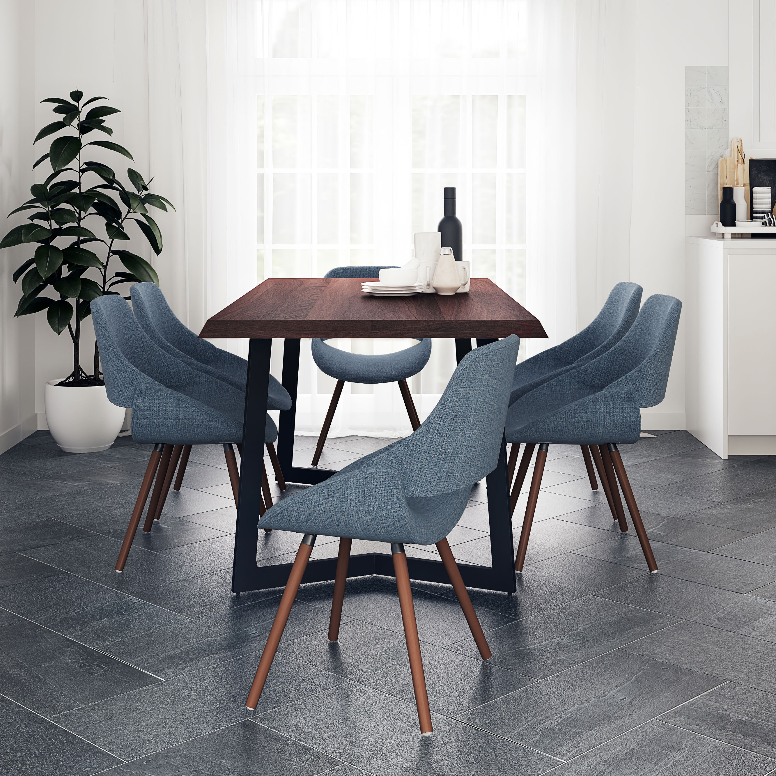 Simpli Home AXCDS7MALNDB Dining-Sets - View #7