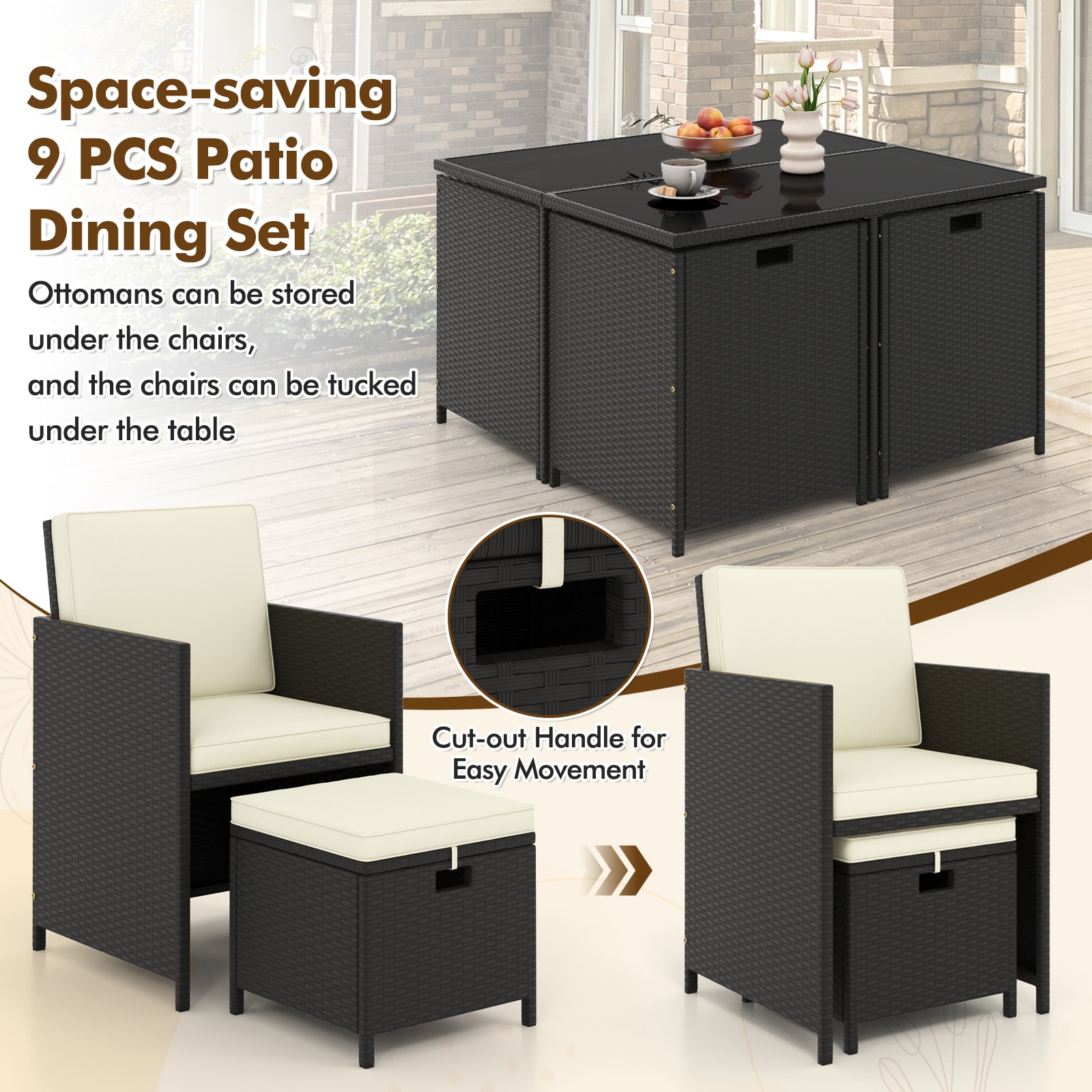 WELLFOR GIZWY247BE Patio-Dining-Sets - View #5