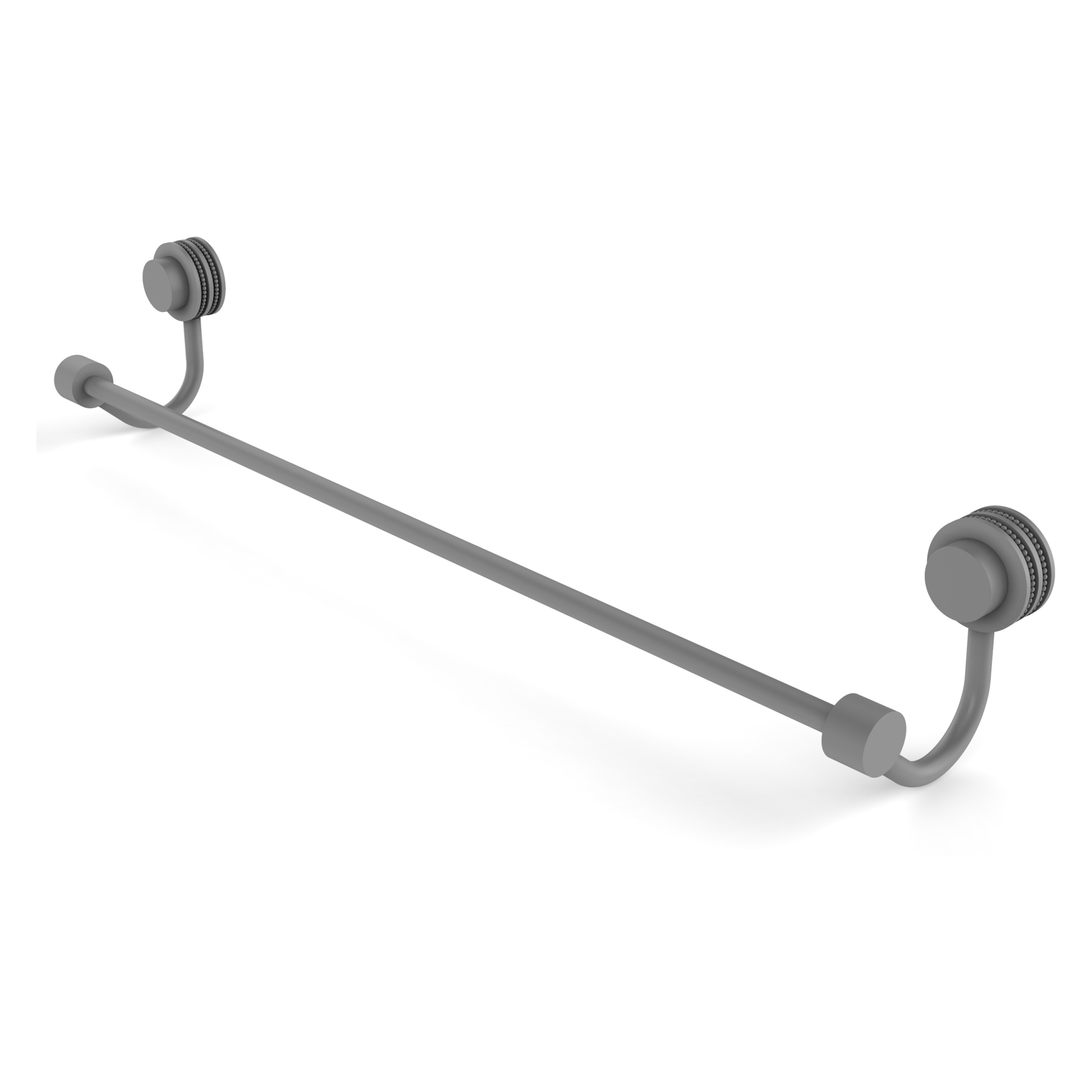 Allied Brass 421D/18-GYM Venus 18-in Matte Gray Wall mount Single Towel Bar
