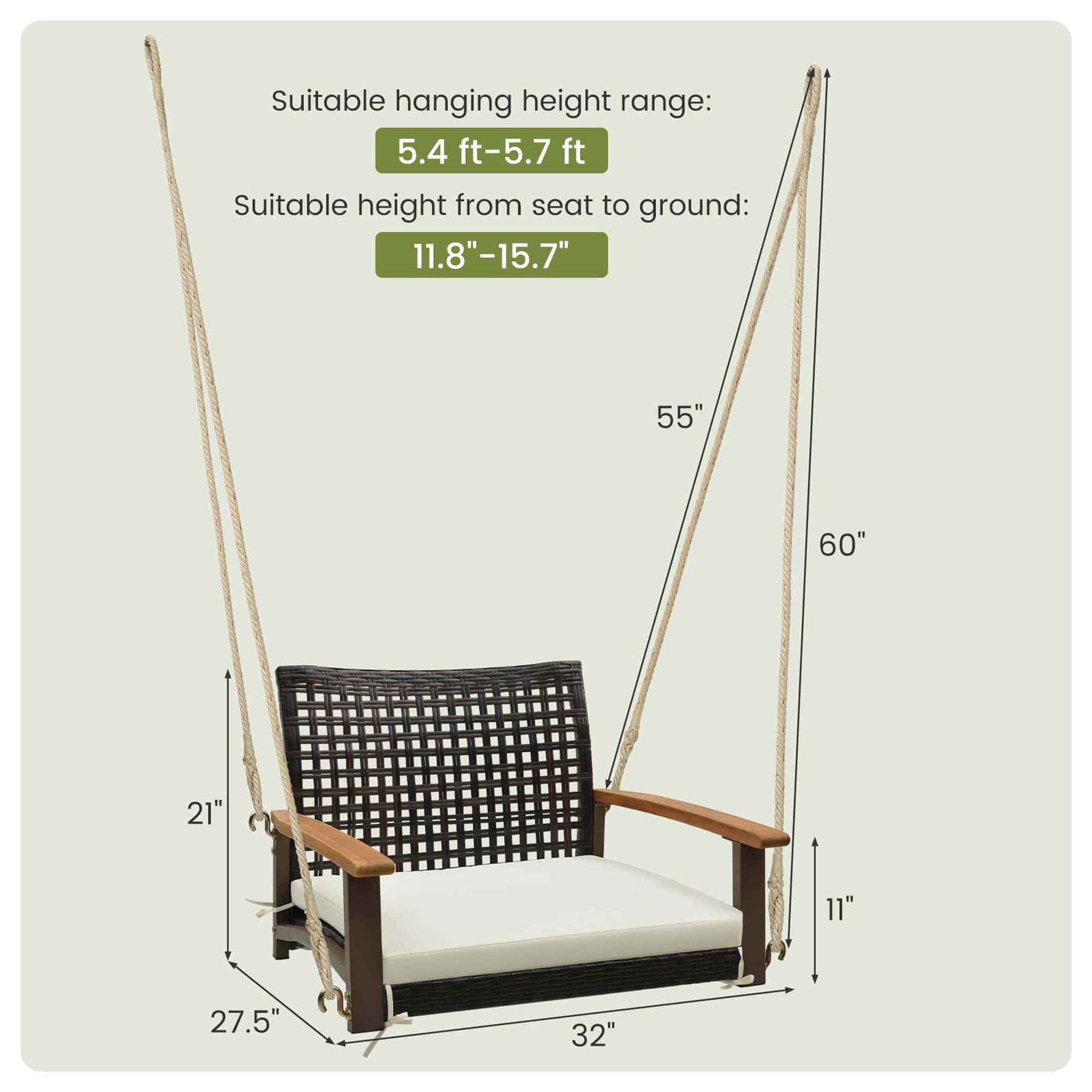 Costway LWS00072 Swing-Gliders - View #2