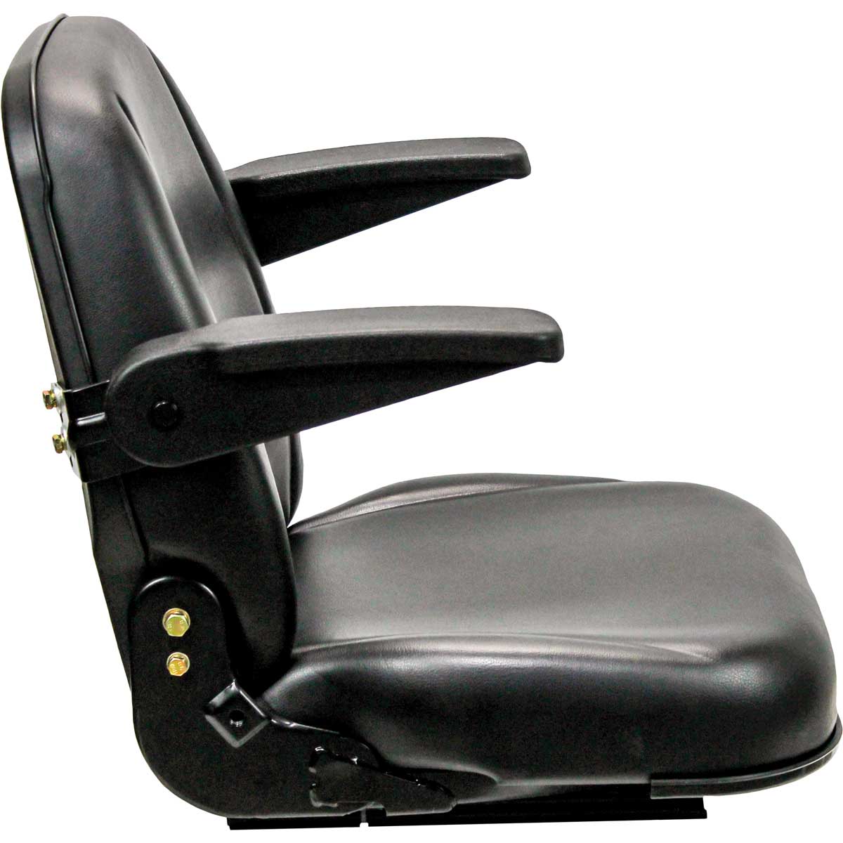 KM 450 Uni Pro Riding Lawn Mower Seat - Black Vinyl with Arms, Universal  Construct/Mower Seat, High-Density Foam Cushions