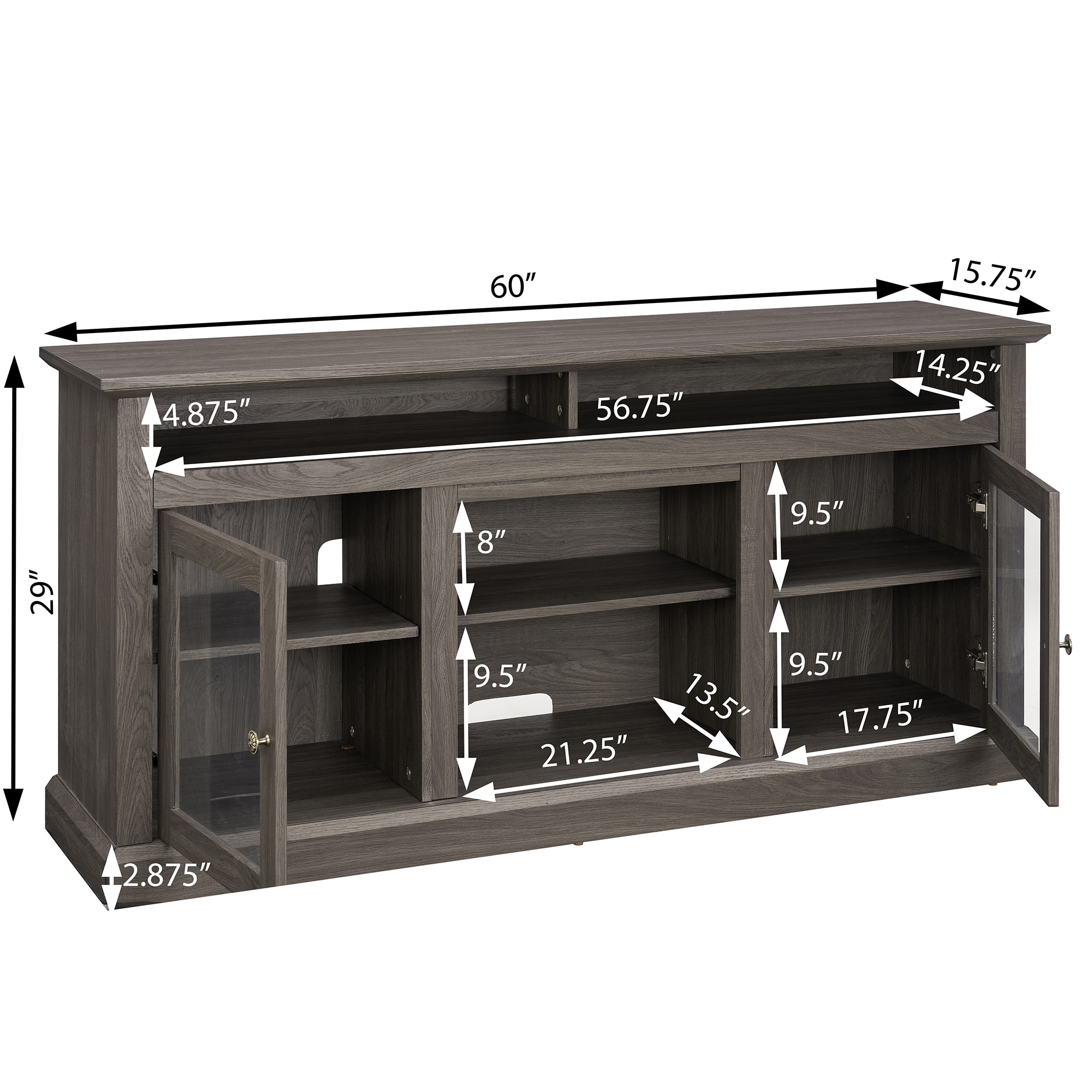 SINOFURN SYC160007GY Electric-Fireplaces - View #3