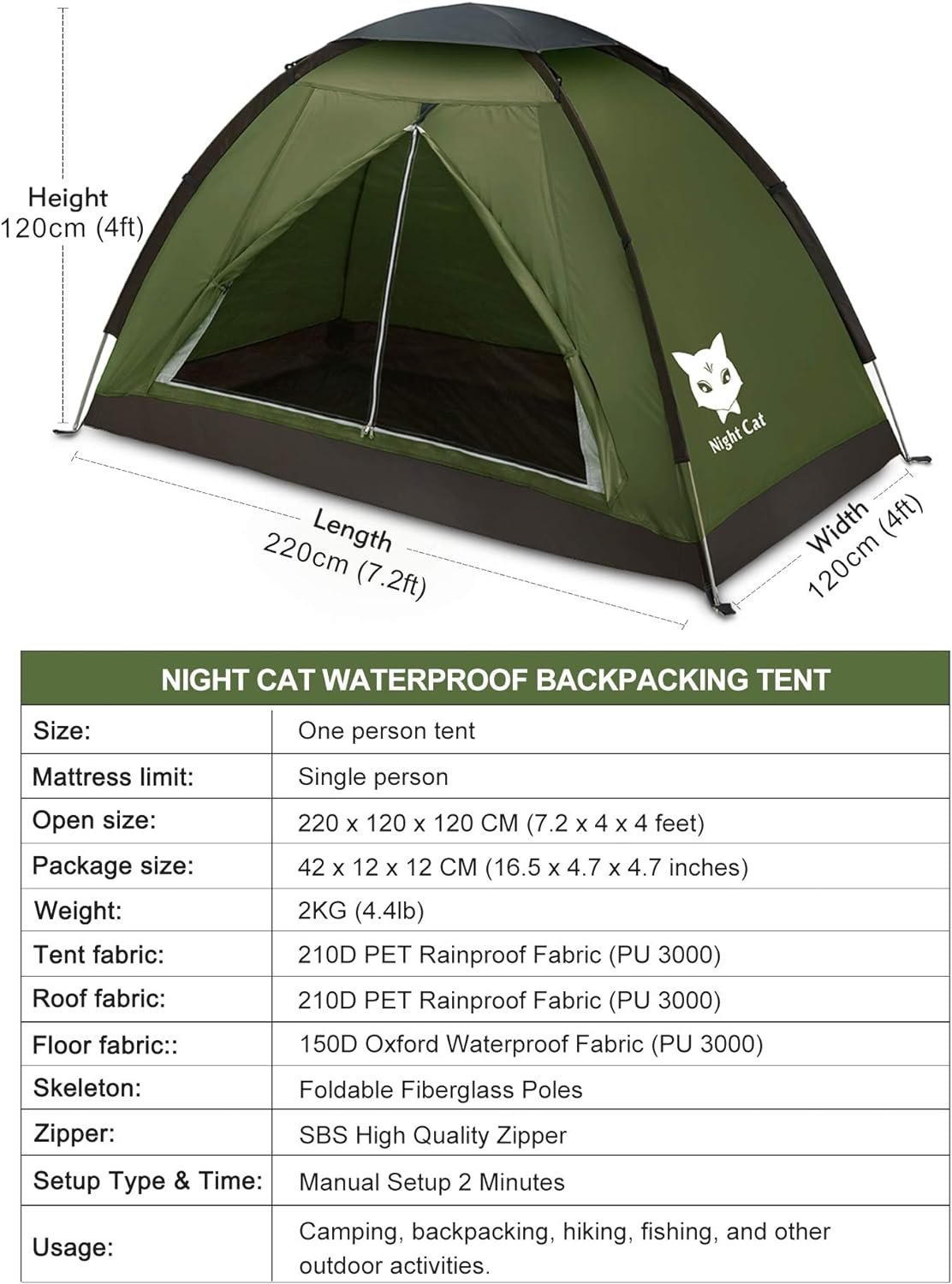 Wildaven NC23TZ10 tents - View #2