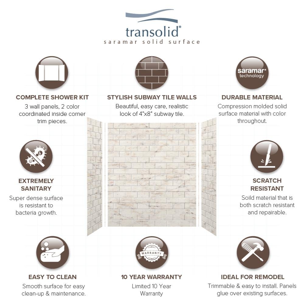 Transolid SWK603672-48 Shower-Wall-Surrounds - View #6