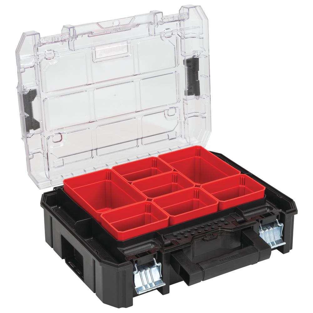 CRAFTSMAN VersaStack System 7-Compartment Plastic Small Parts Organizer ...