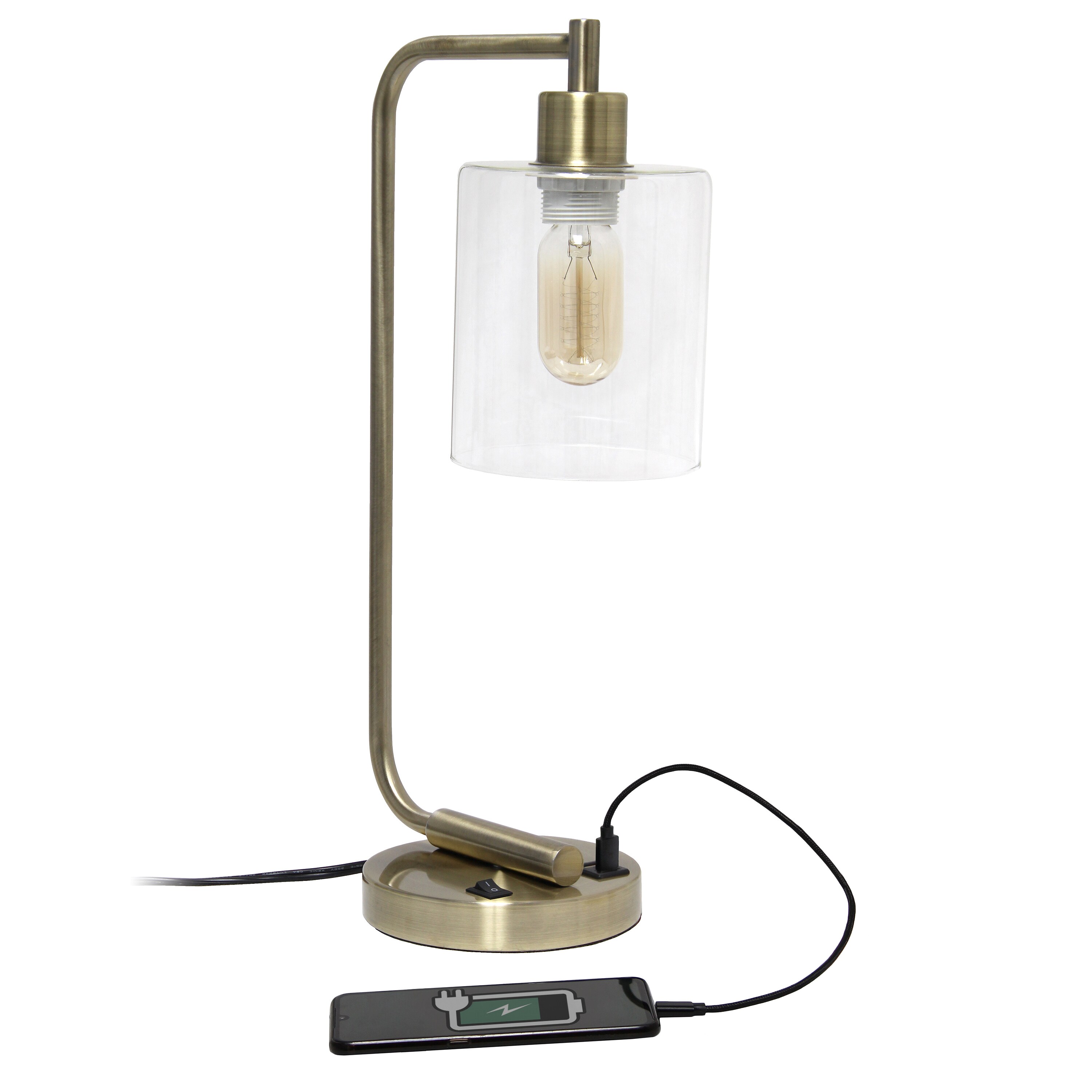 Creekwood Home CWD-1017-AB-LB Desk-Table-Lamps - View #6