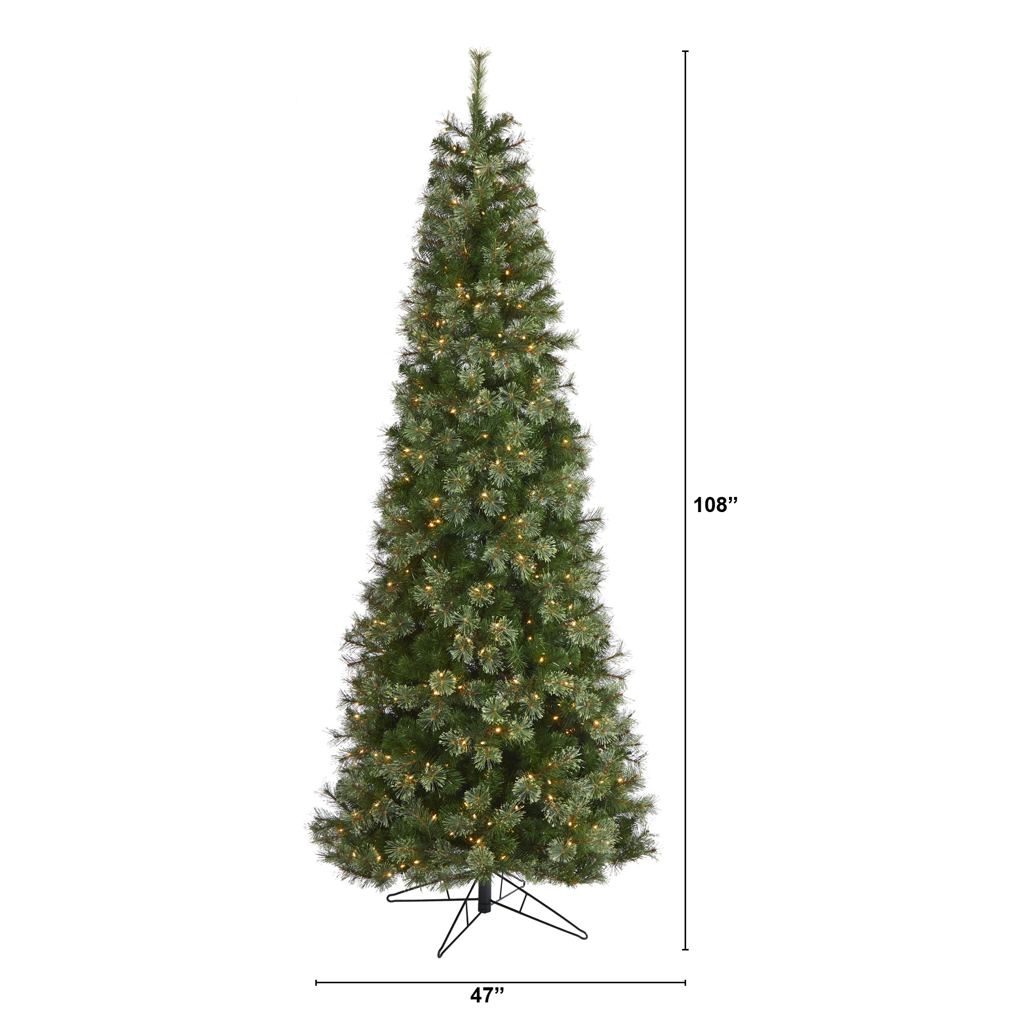 9 foot color changing christmas tree