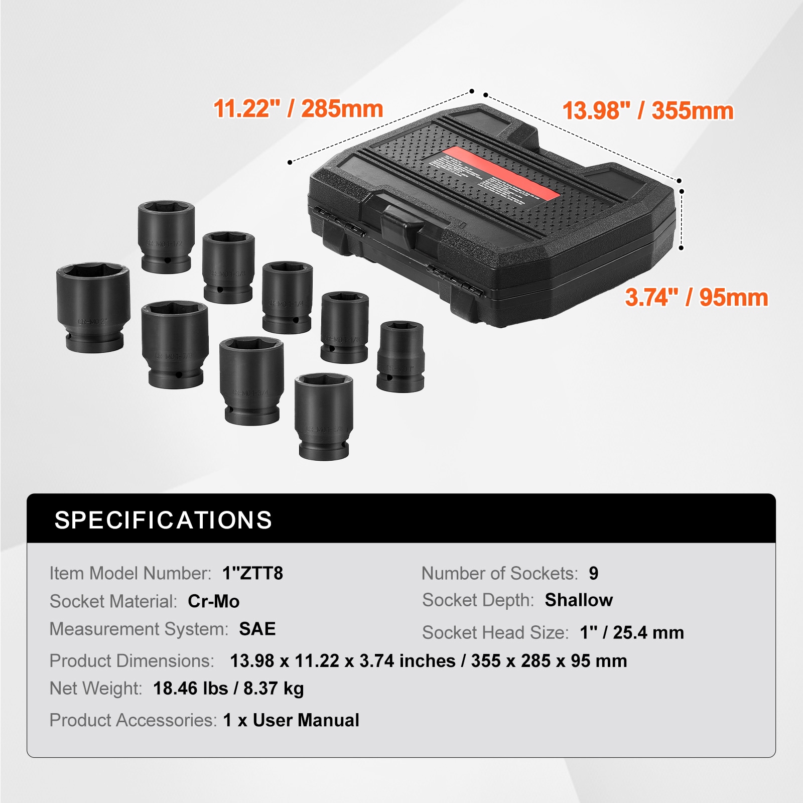 VEVOR SCZLMTTCZLM106233V0 Impact-Socket-Sets - View #7