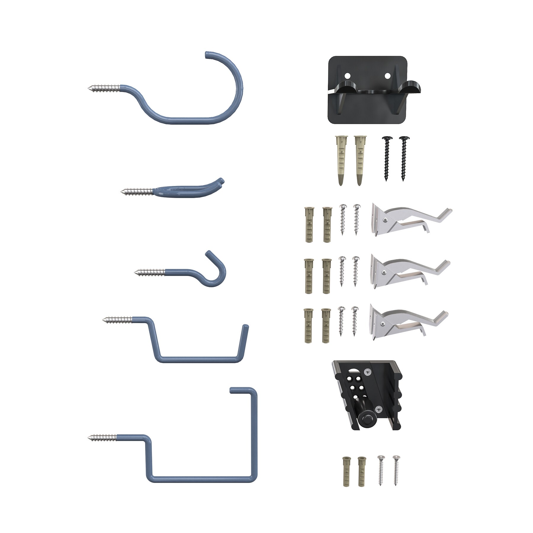 National Hardware Utility Hook 30-Pack Multiple Colors/Finishes Steel in  the Garage Storage Hooks department at