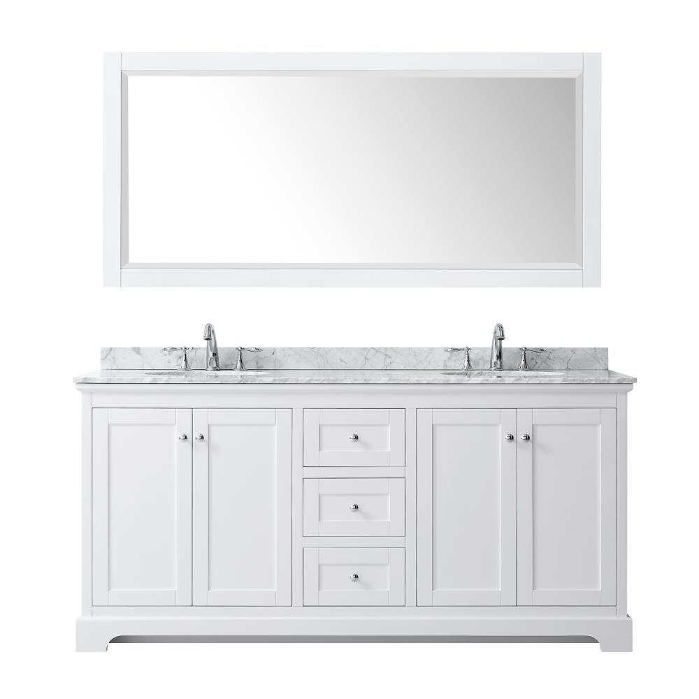 Wyndham Collection WCV232372DWHCMUNOM70 Bath-Vanity-Combo - View #3