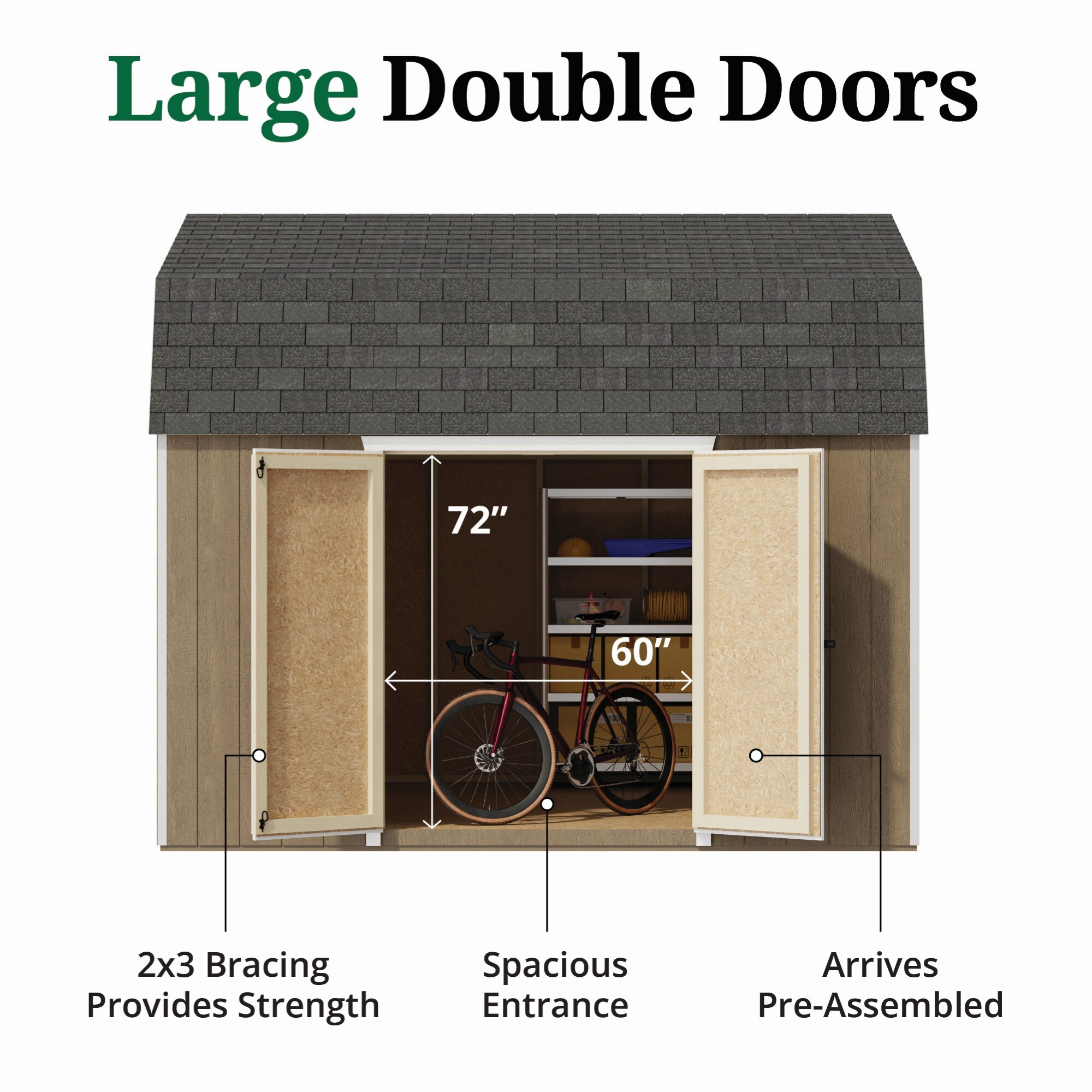 Little Cottage Co 12X12 VGB-6-SE-PC Wood-Storage-Buildings - View #4