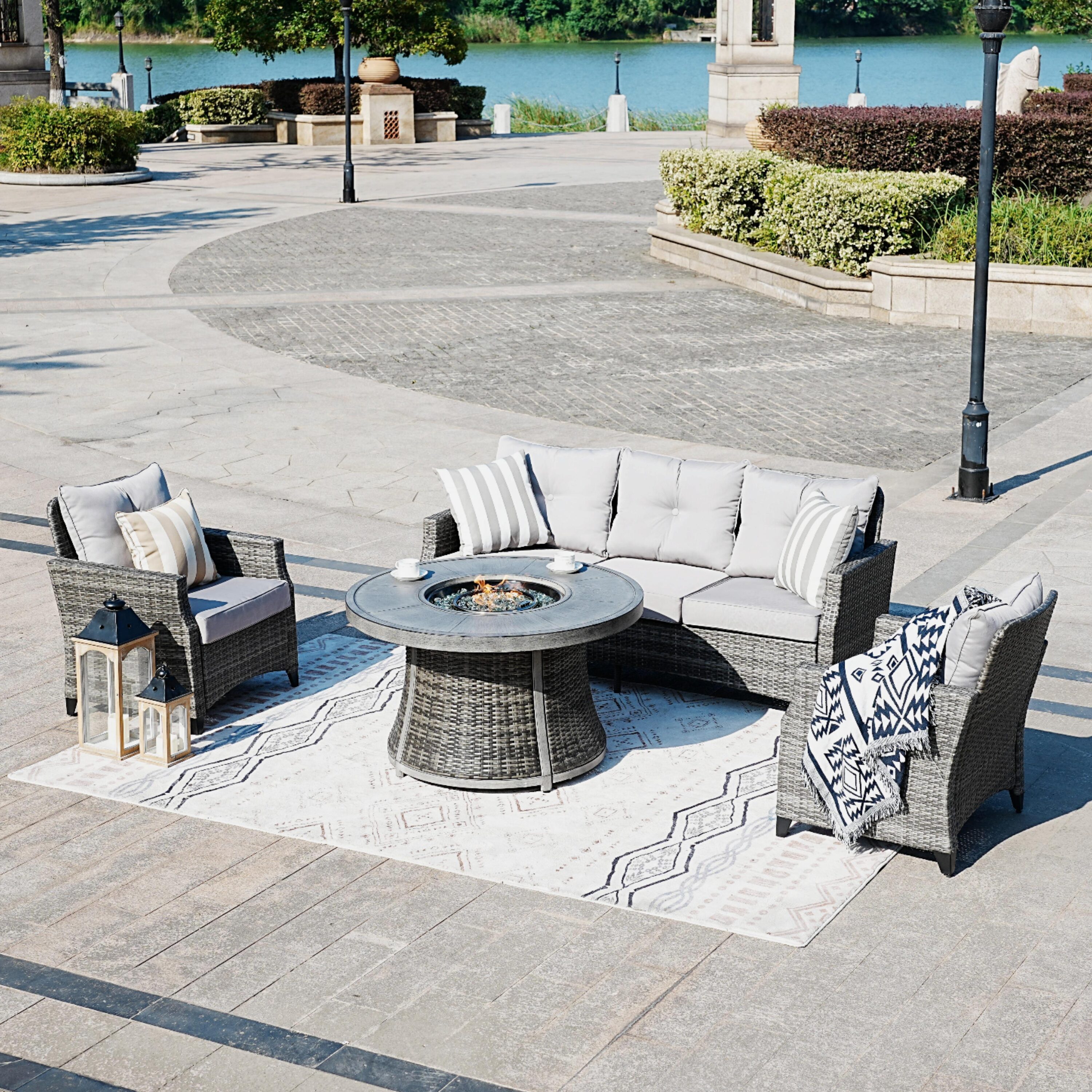 Direct Wicker DWG-1802P&521E-G Patio-Conversation-Sets - View #6