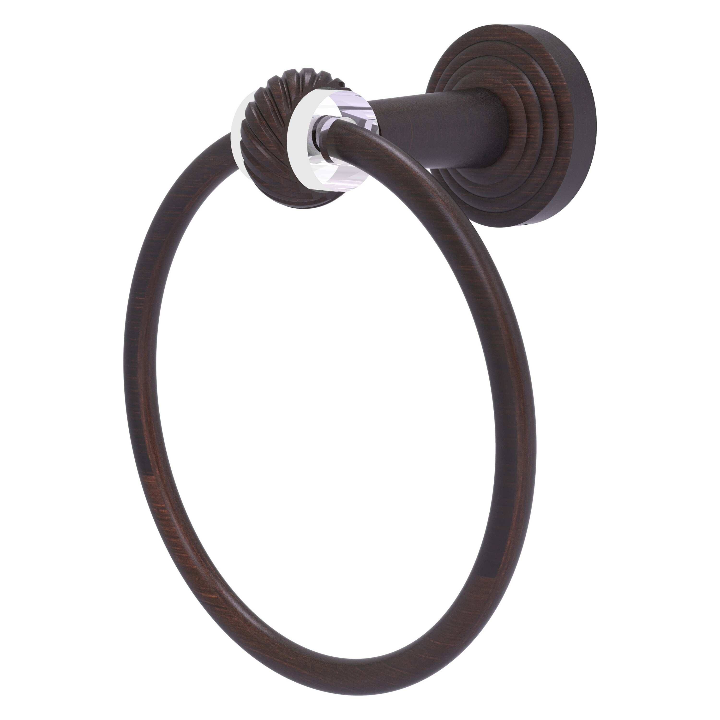 Allied Brass PB-16T-VB Pacific Beach Venetian Bronze Wall mount Single Towel Ring