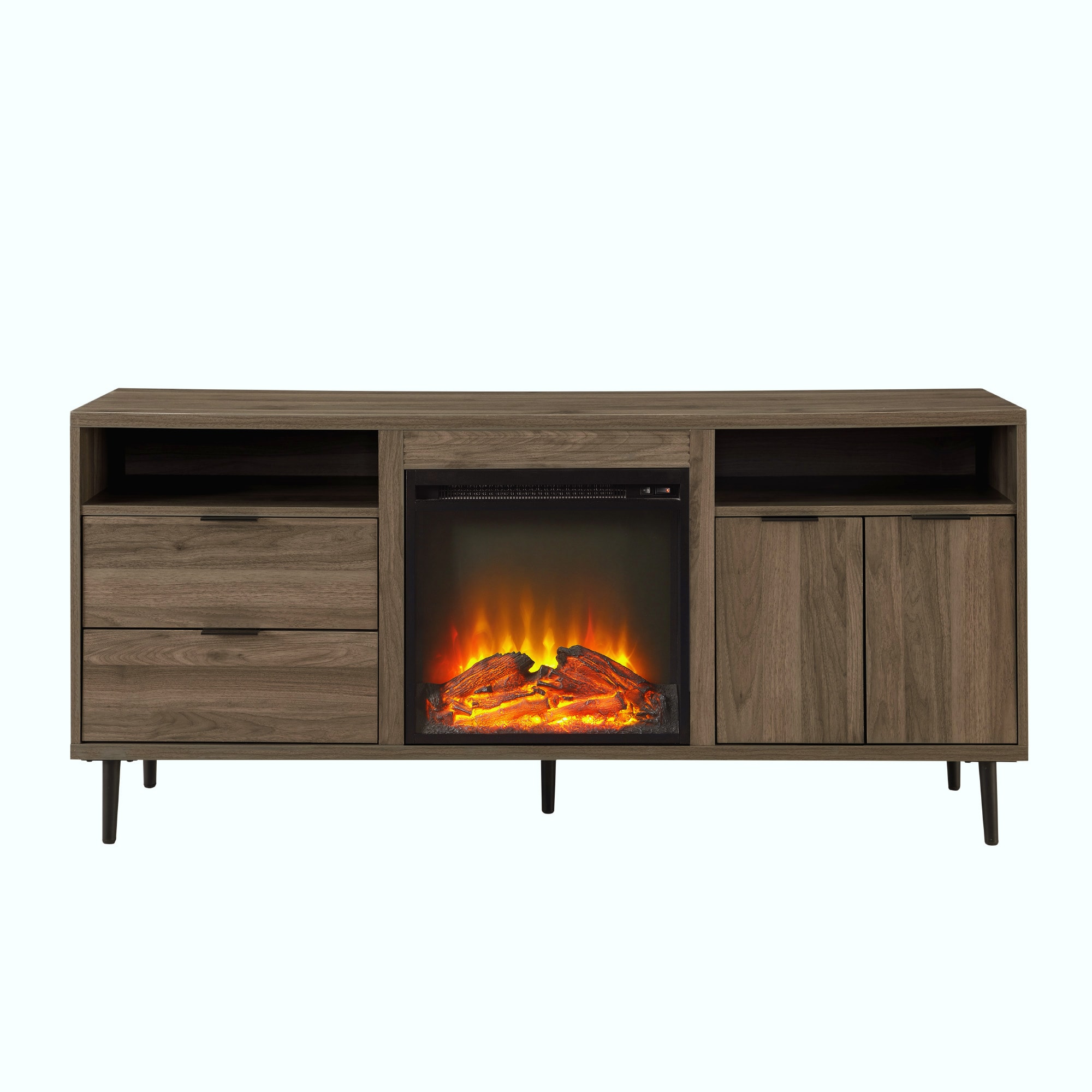 Walker Edison LW60FPRTHSG Electric-Fireplaces - View #4