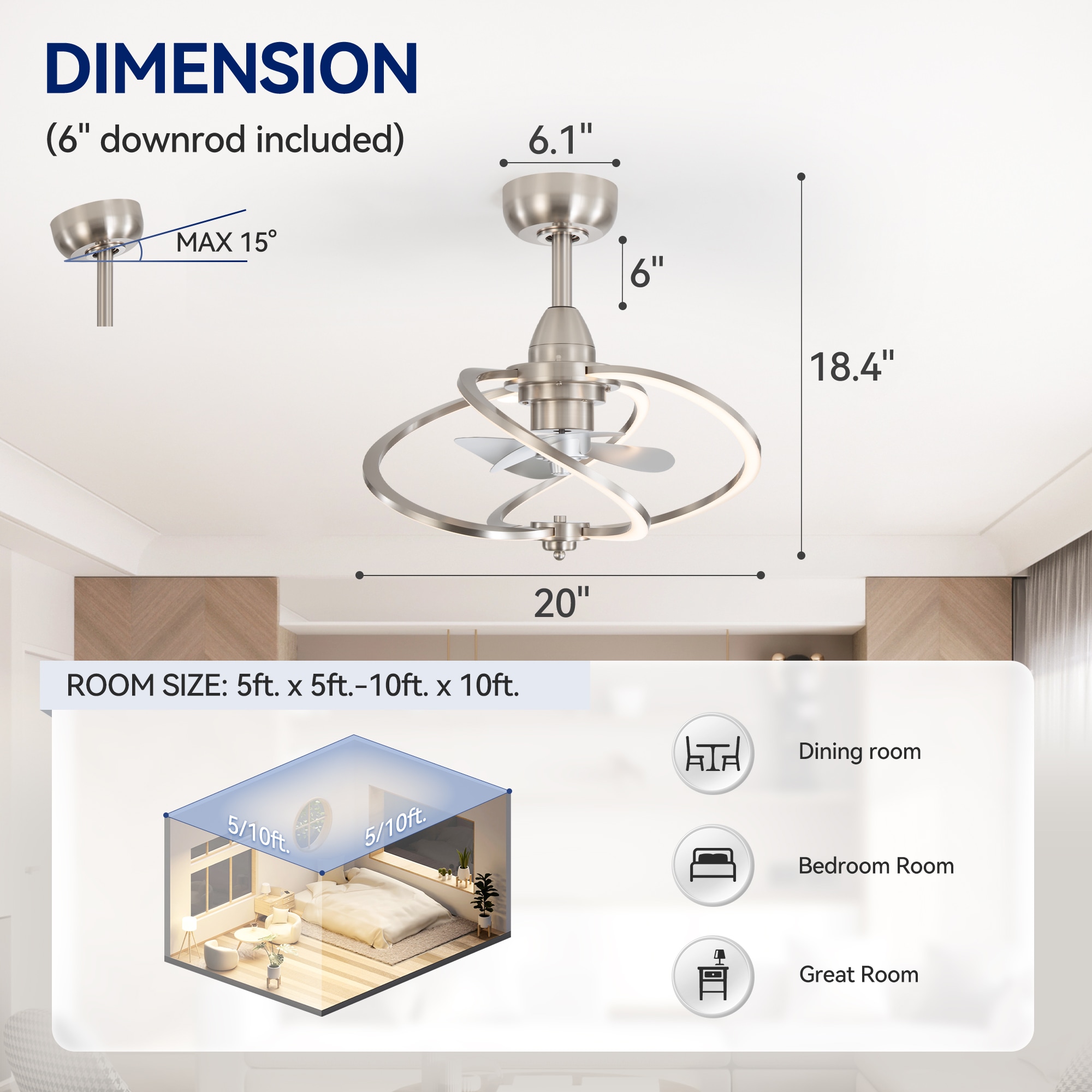 Breezary 29001-BN Ceiling-Fans - View #12