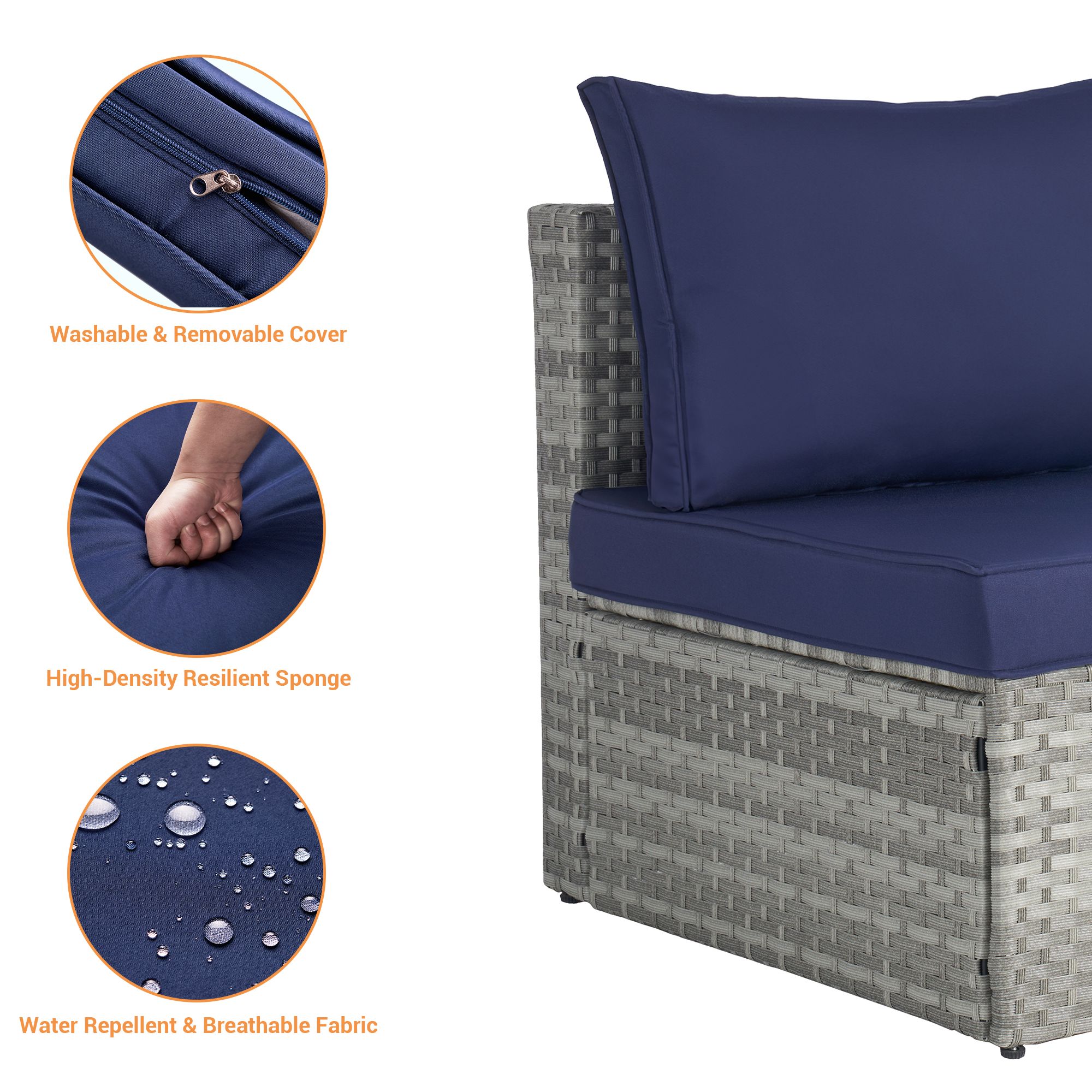 SANSTAR L-WS601-NY-V1 Patio-Conversation-Sets - View #5