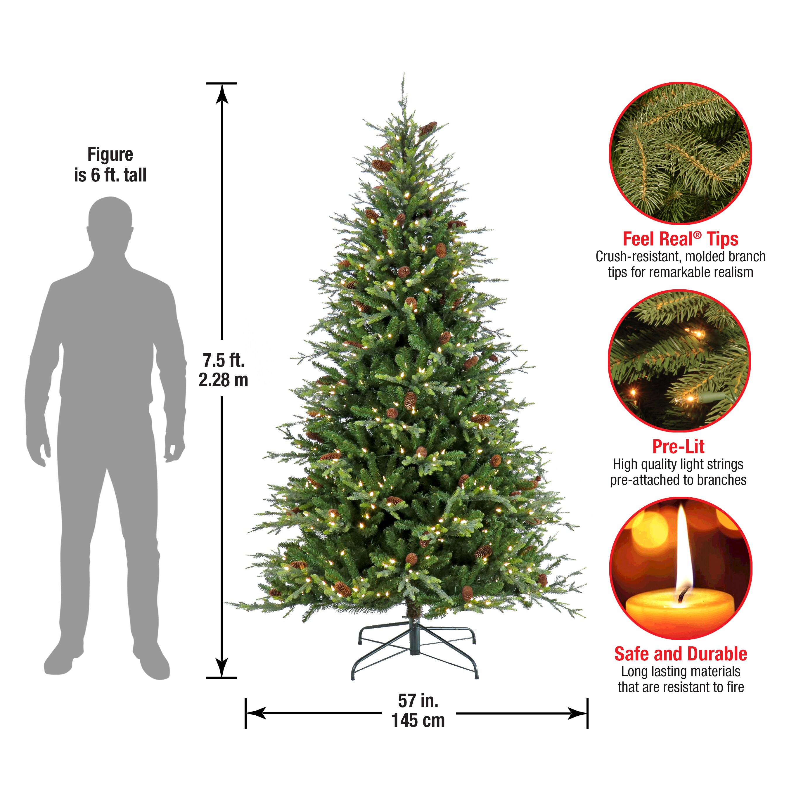 National Tree Company SHP64-300L-75 Artificial-Christmas-Trees - View #5