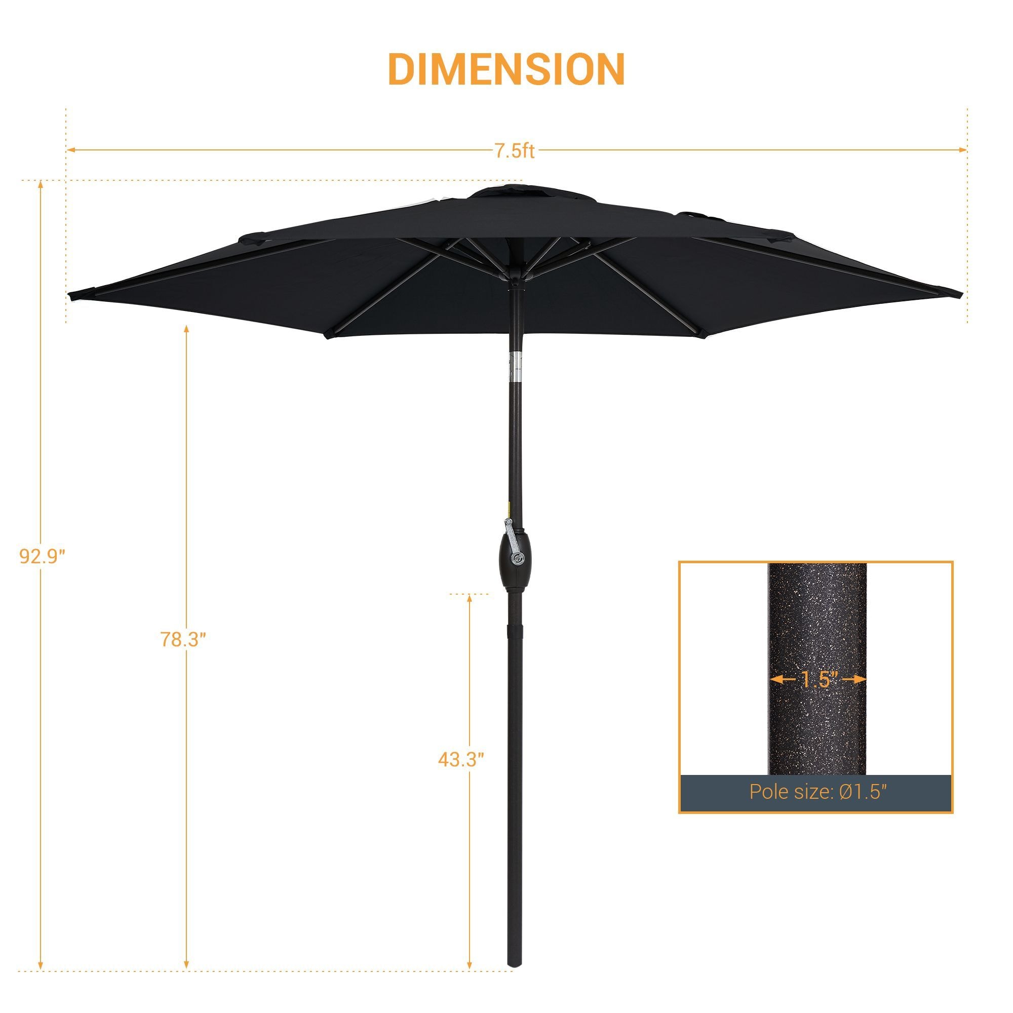 Sonkuki SD-TJ09BK Umbrellas-2 - View #2