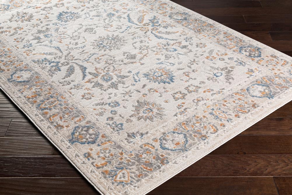 Surya Rafina 5 x 7 Beige Indoor Floral/Botanical Oriental Area Rug at ...