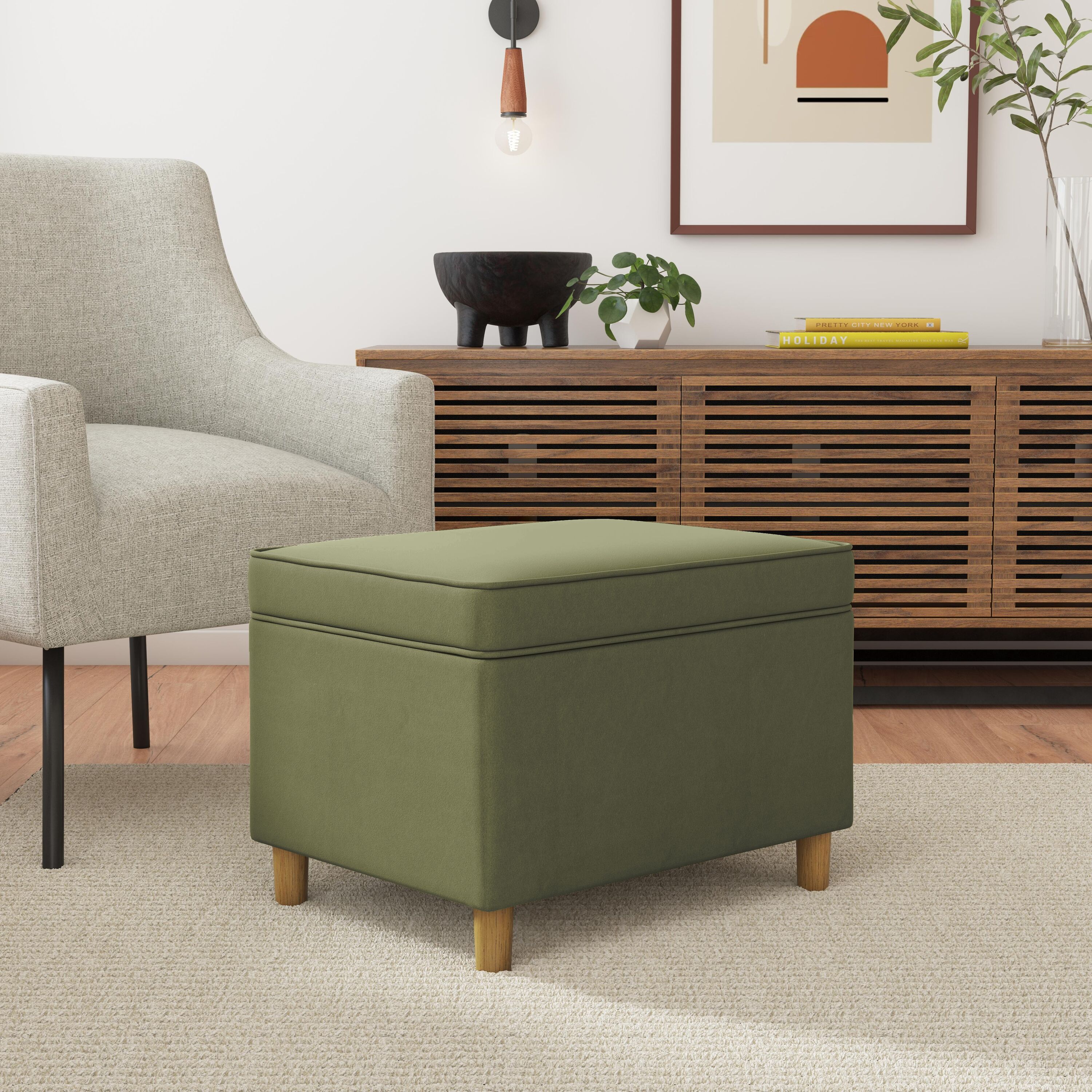 HomePop K7732-B316 Storage Ottoman