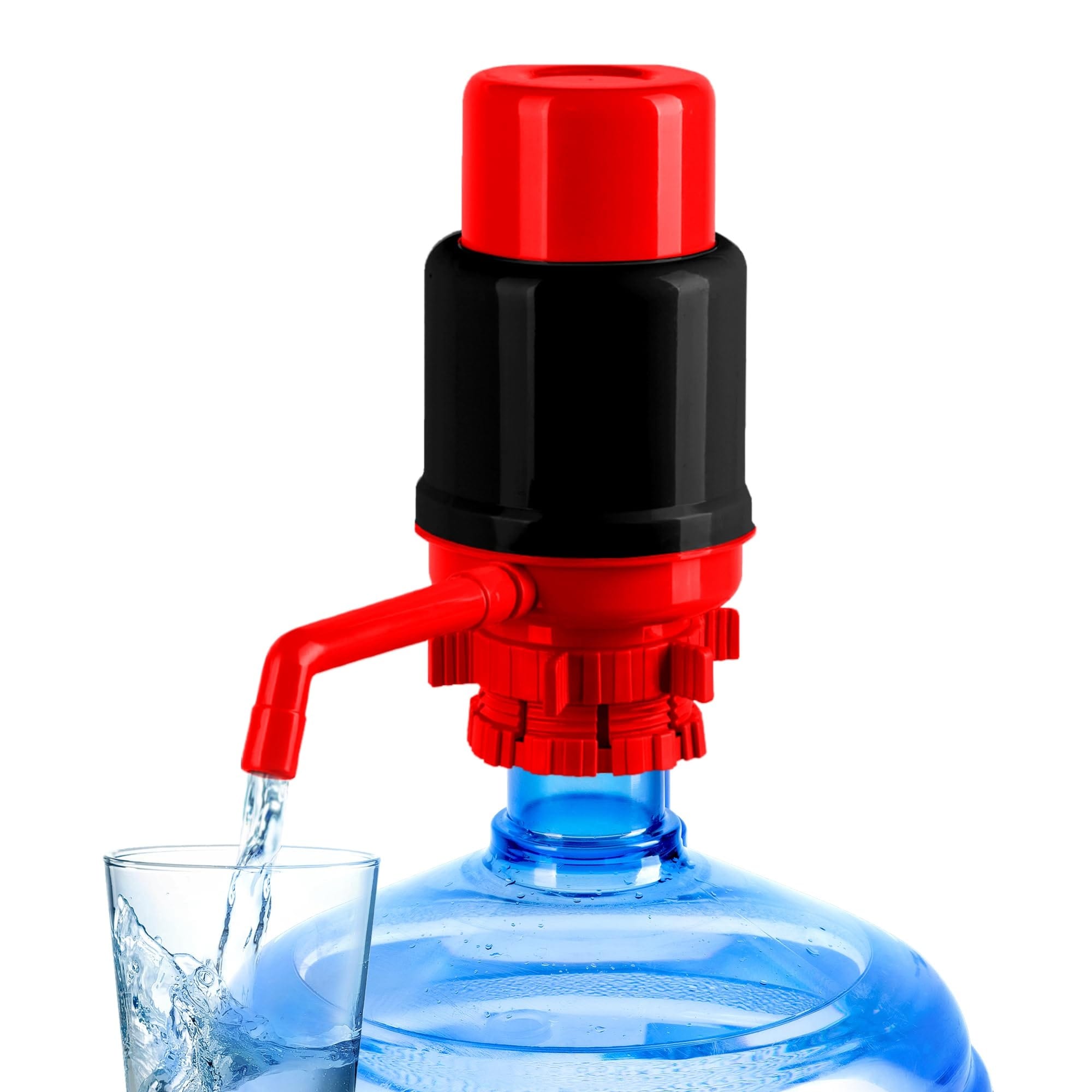 Anqtovp  Manual Water Pump Kit for 5 Gallon Bottle Universal Fit for Crown Top and Screw Top Jugs BPA Free Food Grade Materials Includes
