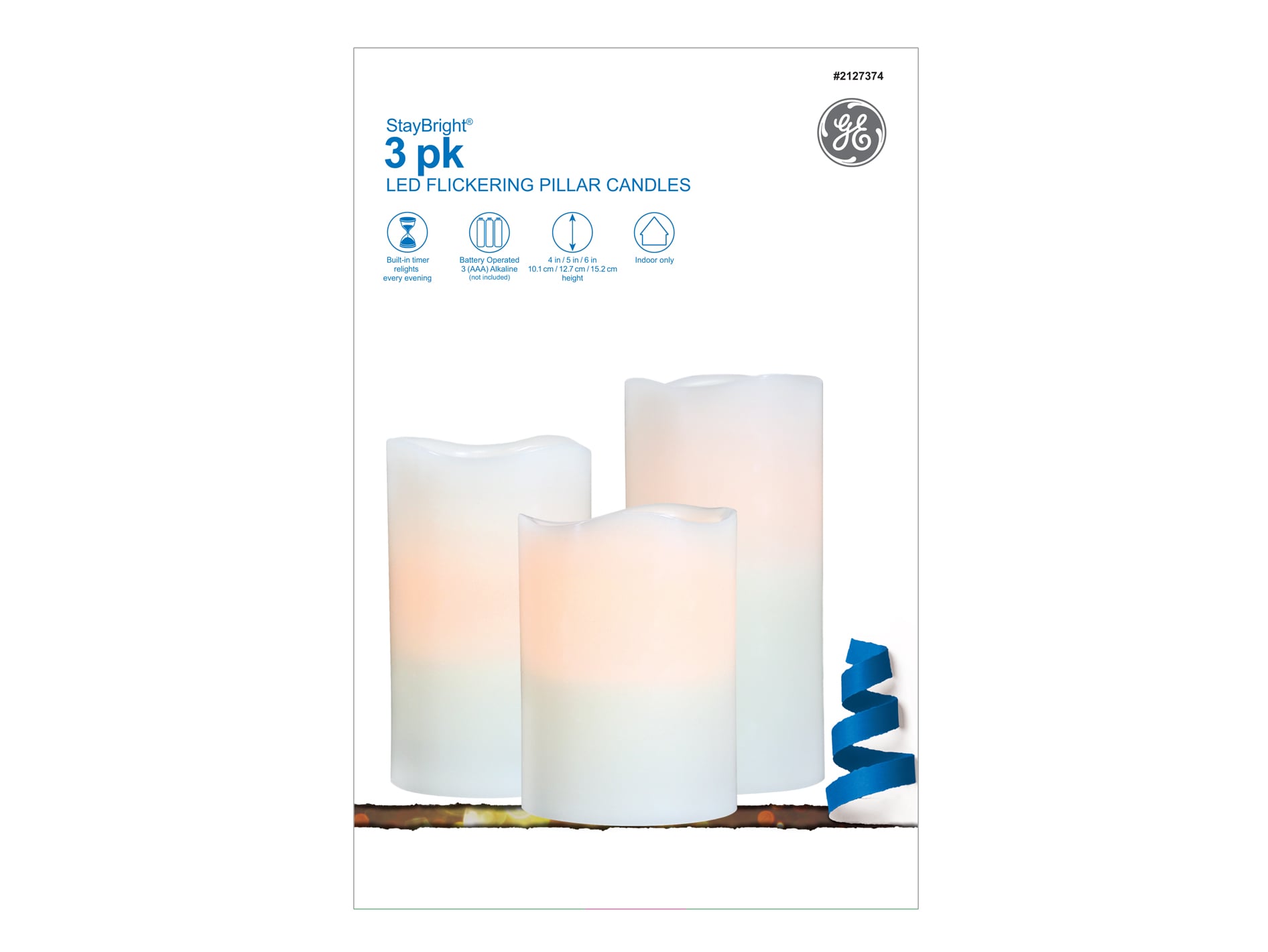 Ochine 3PCS Artificial Flower Flickering Flameless Candles with Remote  Control and Timer, 7 Color Flower Candle Battery Operated Electric Pillar