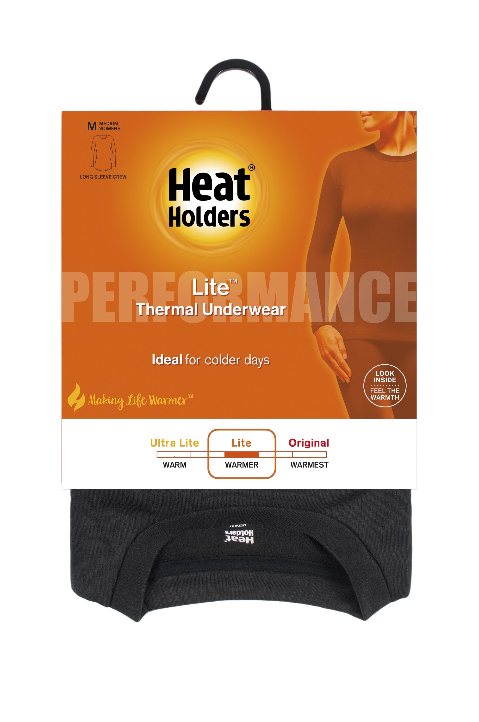 Heat Holders Black Polyester Thermal Base Layer (Medium) in the