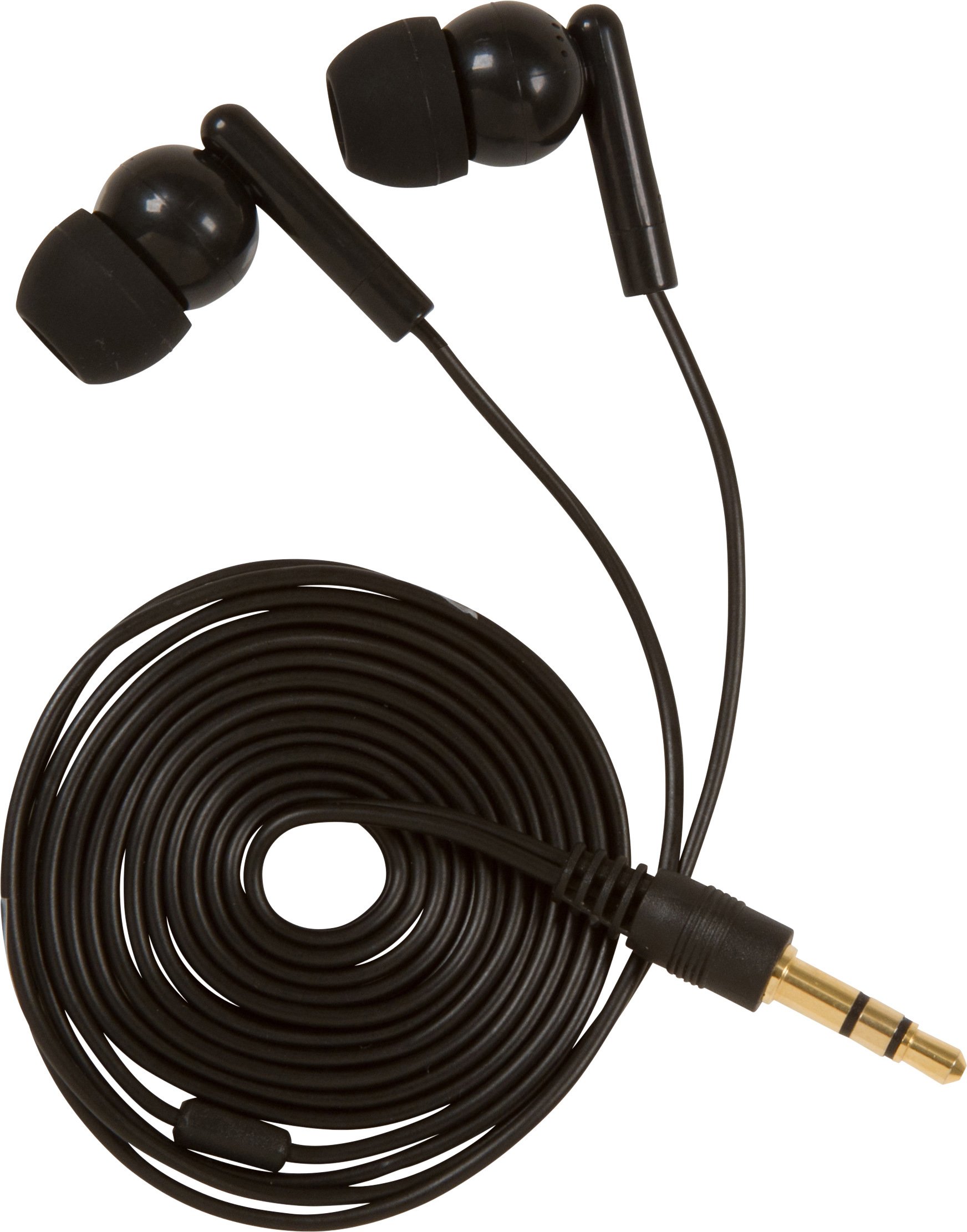 ARIES GetPower MFG GP-35MM-BLK Black 3.5mm Music Call Earbuds #GP-35MM-BLK-A797