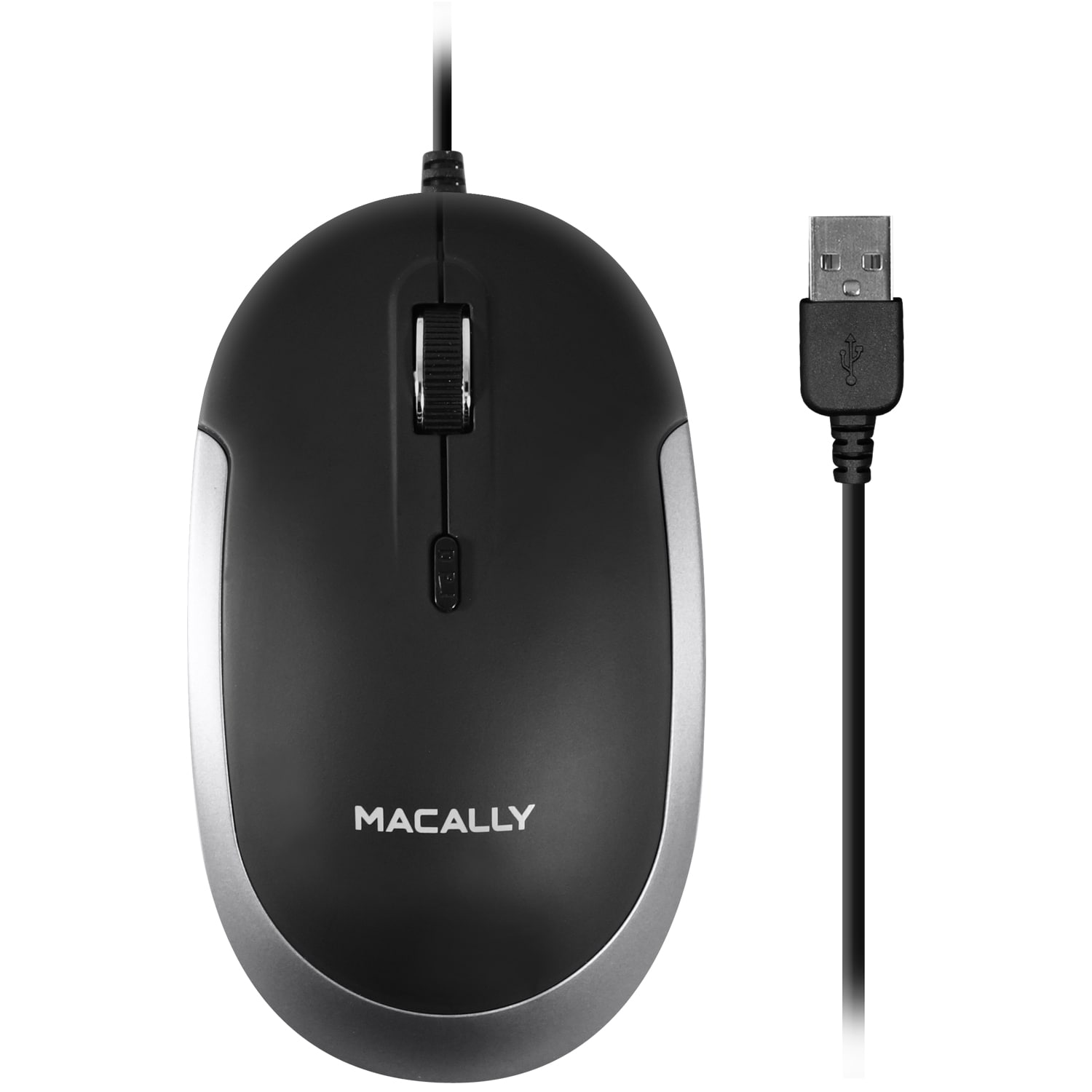 Sprong bovenste nakomelingen Macally Macally Silent USB Mouse Wired for Apple Mac or Windows PC  Laptop/Desktop Computer | Slim and Compact Mice Design with Optical Sensor  and DPI Switch 800/1200/1600/2400 | Small for Easy Travel (