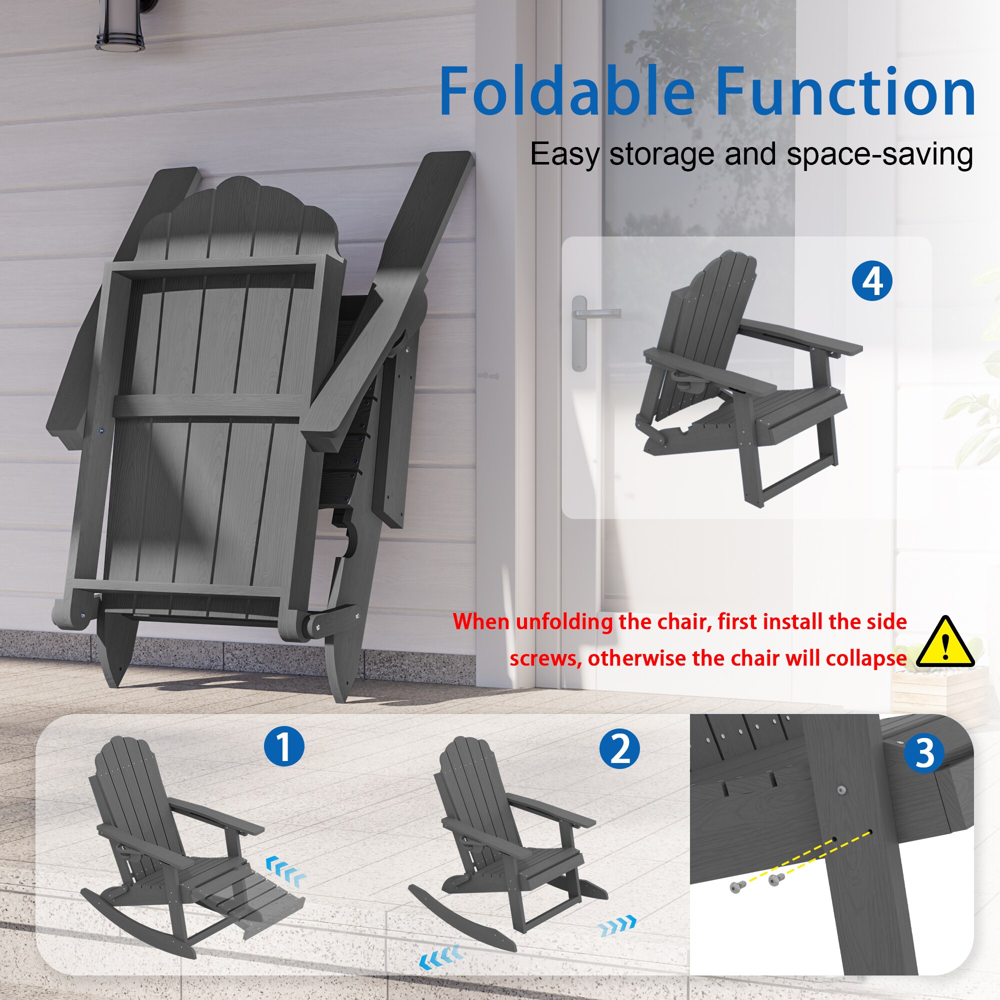 Rattaner LMK-PE-CRS-203GY Patio-Chairs - View #6