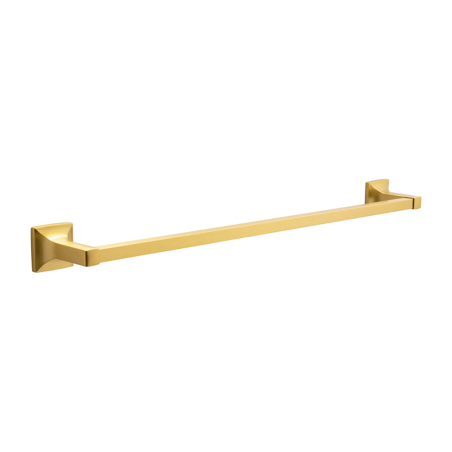 Hickory Hardware H079313-BGB Studio 26-in Brushed Golden Brass Wall mount Single Towel Bar