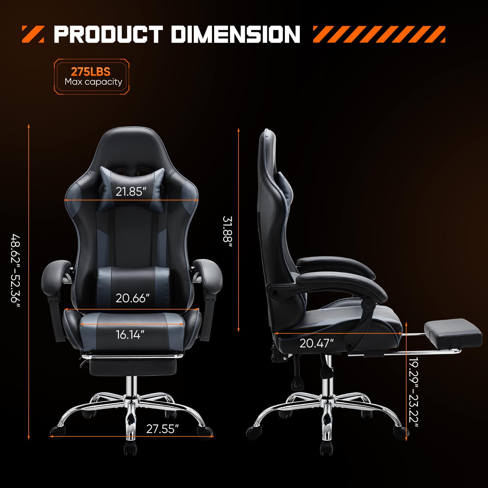 Bestier USLOW-HJ138233 Office-Chairs - View #2