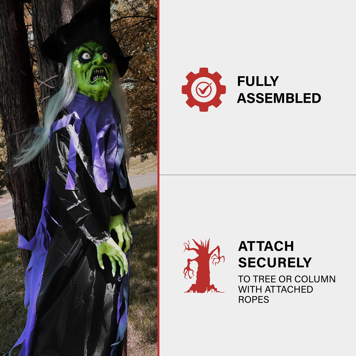 Haunted Hill Farm HHWITCH-39HLS Halloween-Animatronics - View #7
