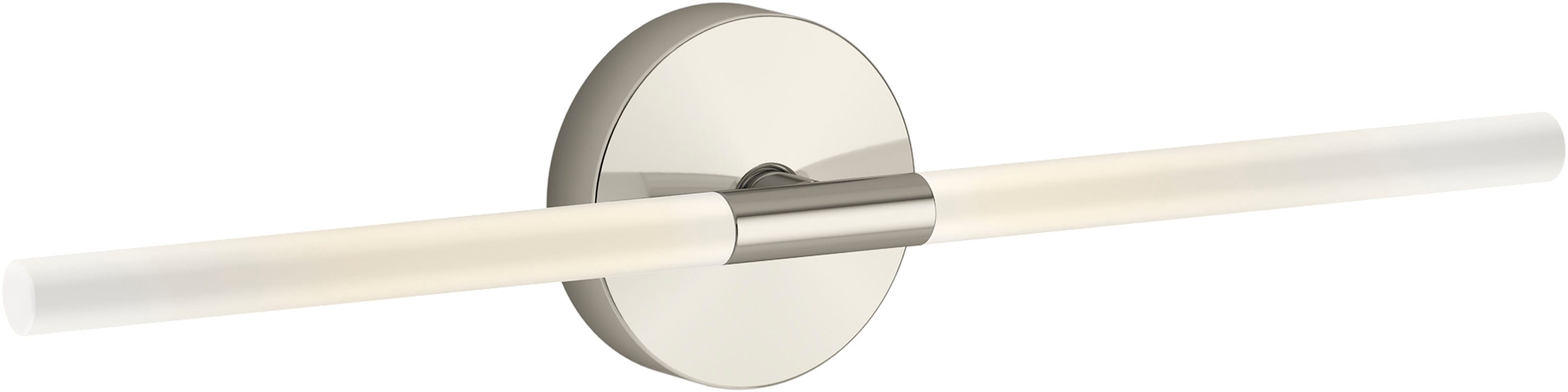 KOHLER 23464-SCLED-SNL Components 24-in W 2 -Light Polished Nickel Integrated LED Wall Sconce