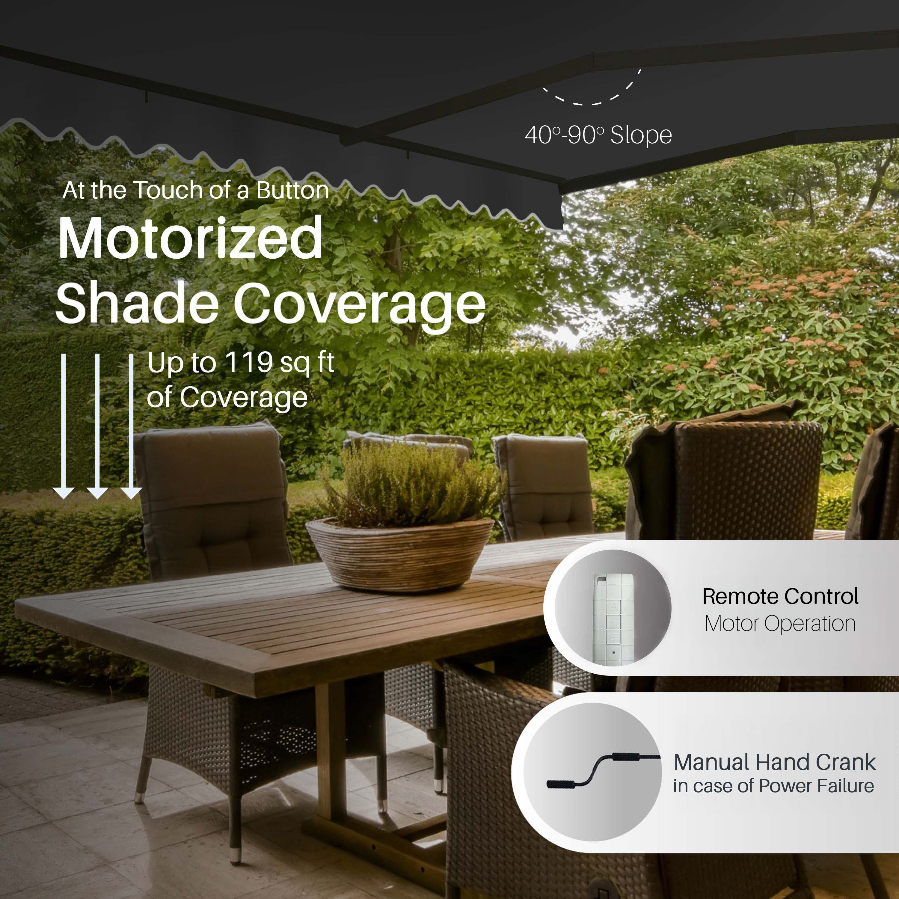 ALEKO ABM13X10BK81-LO awnings - View #2
