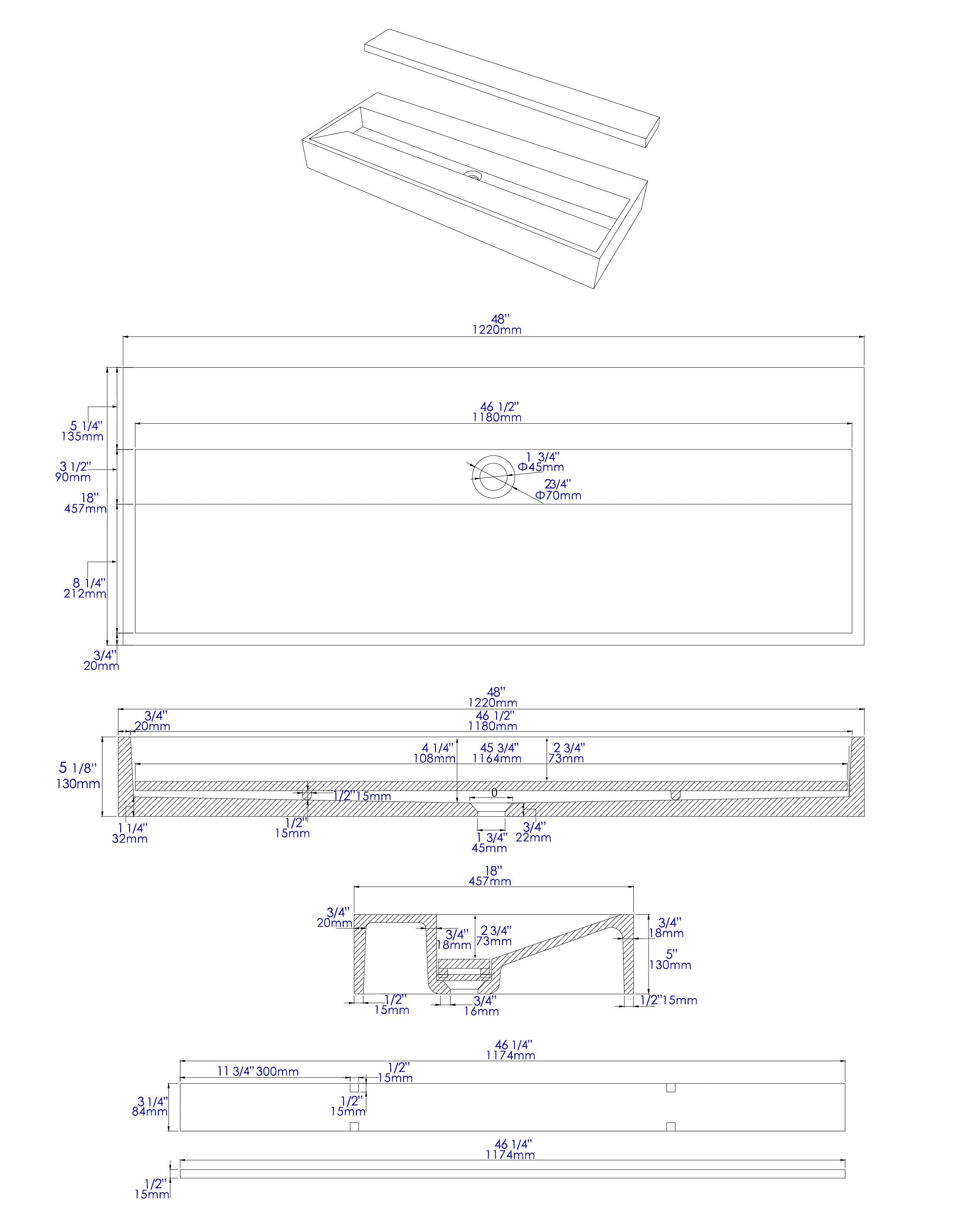 ALFI ABCO48TR Bath-Sink - View #6